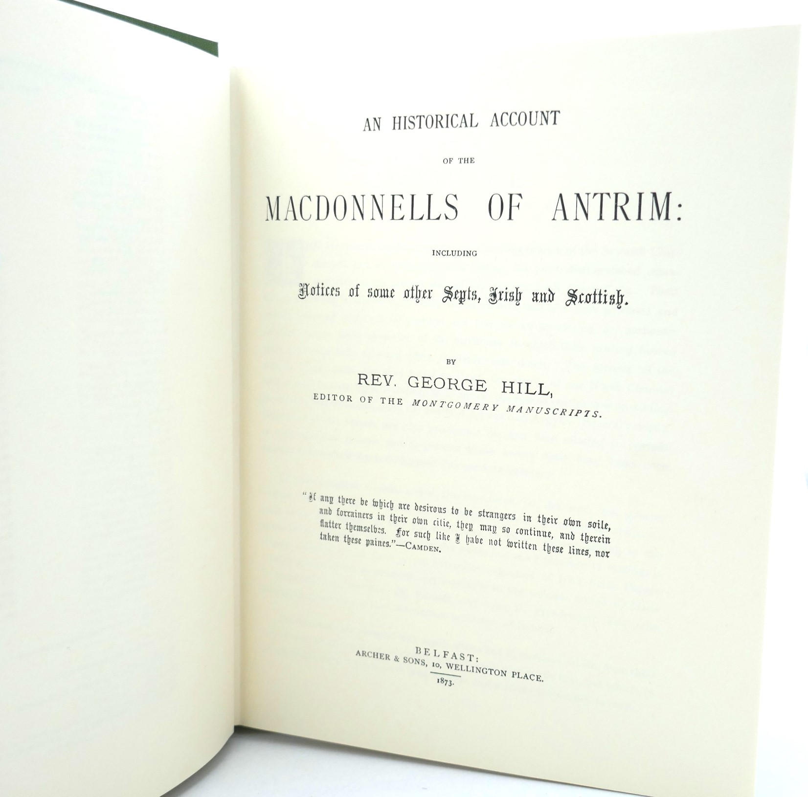 An Historical Account of the MacDonnell's of Antrim (1976) - Image 3