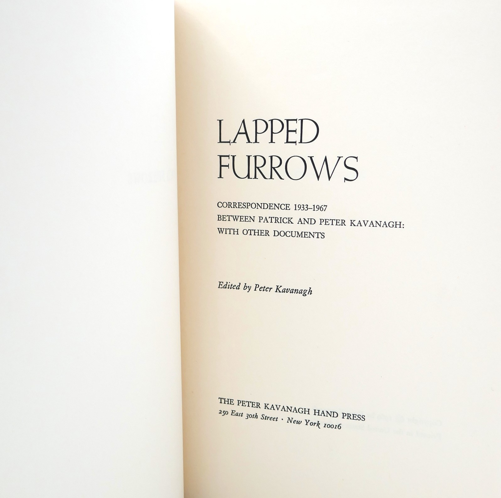 Lapped Furrows. Correspondences - 1933-1967 - Image 2