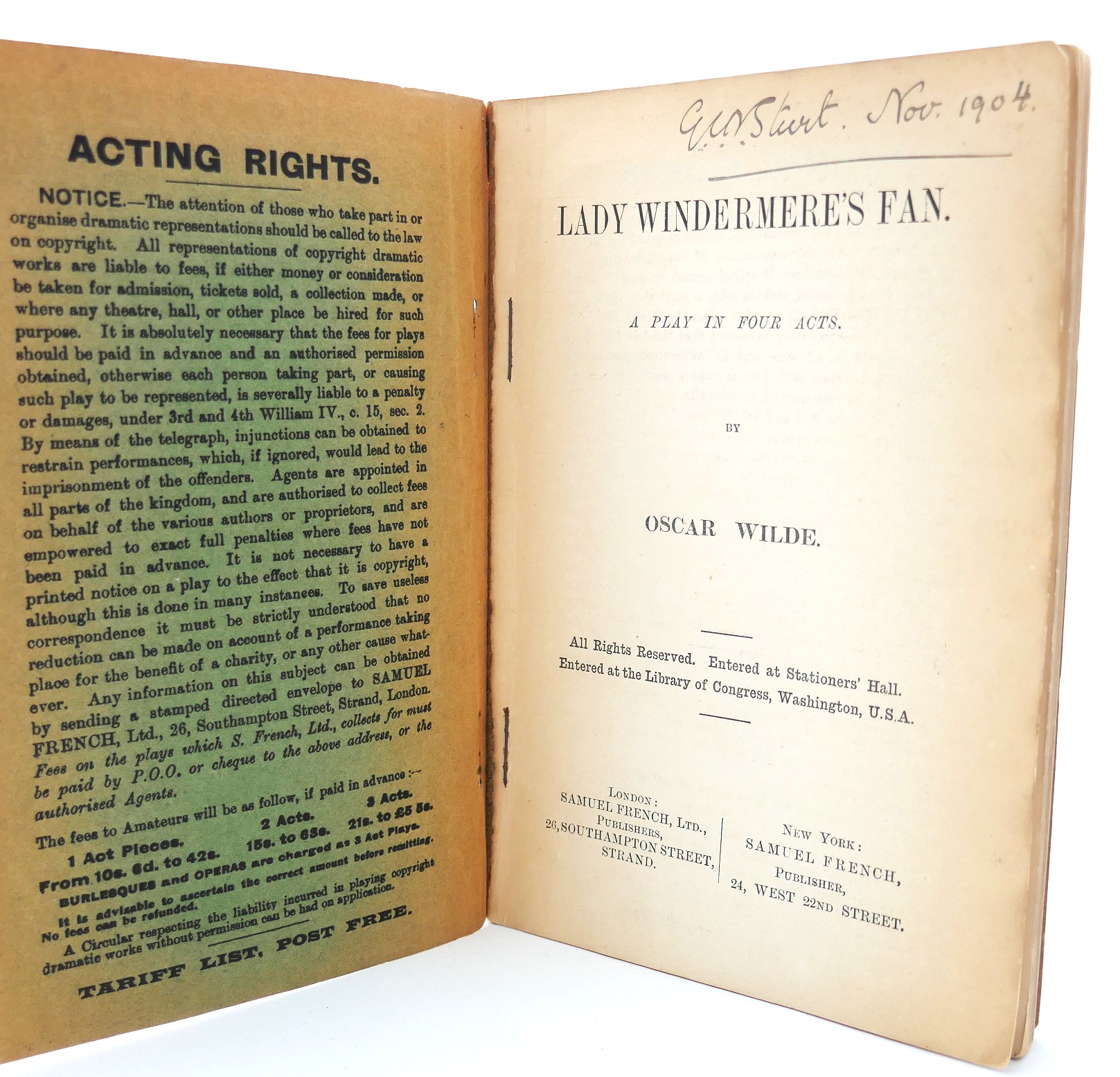 Lady Windermere's Fan. No. 2 of The Dramatic Works of Oscar Wilde (1895) - Image 2