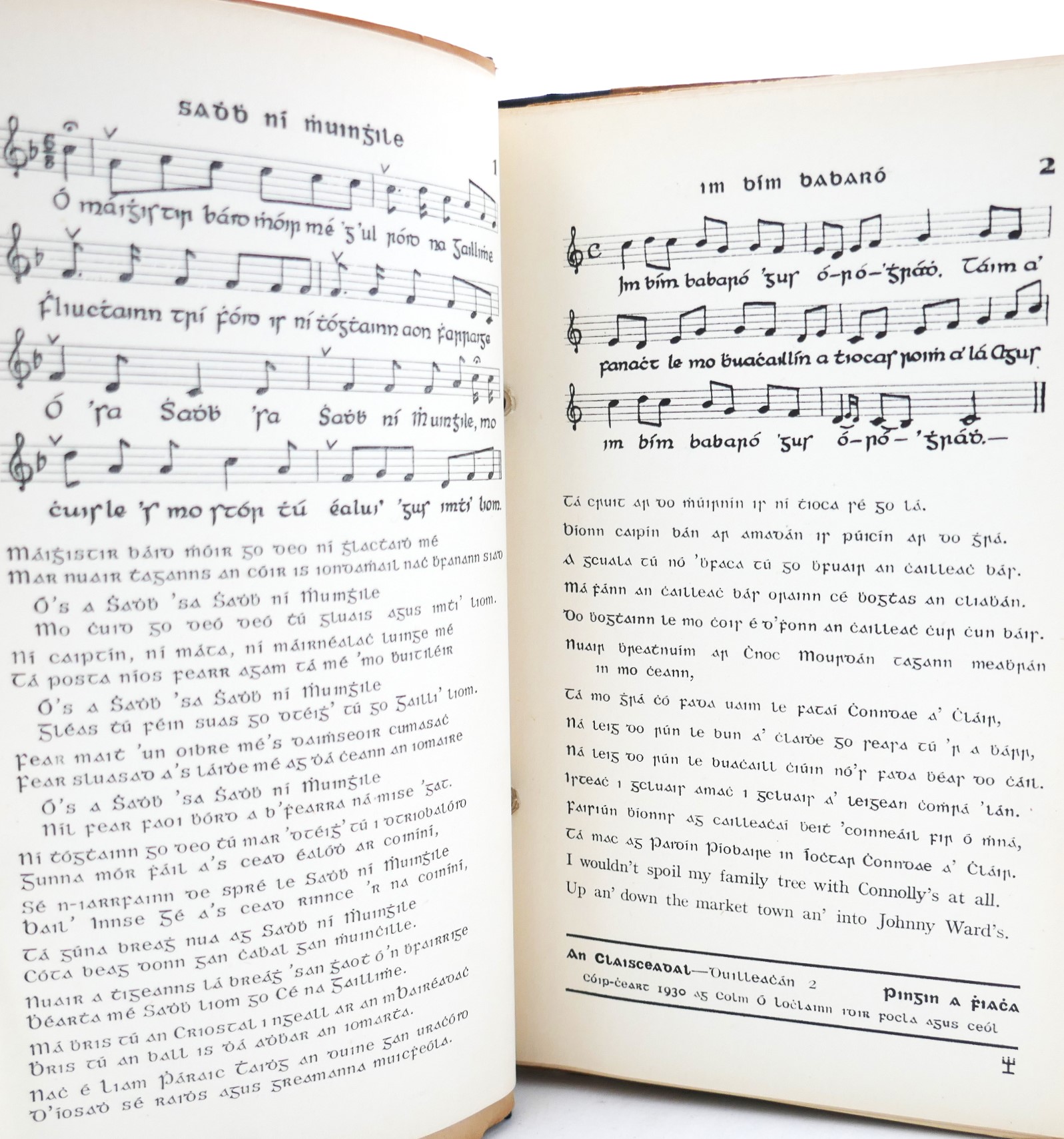 An Claisceadal: Amhráin Gaedhilge (1930-1940) - Image 3
