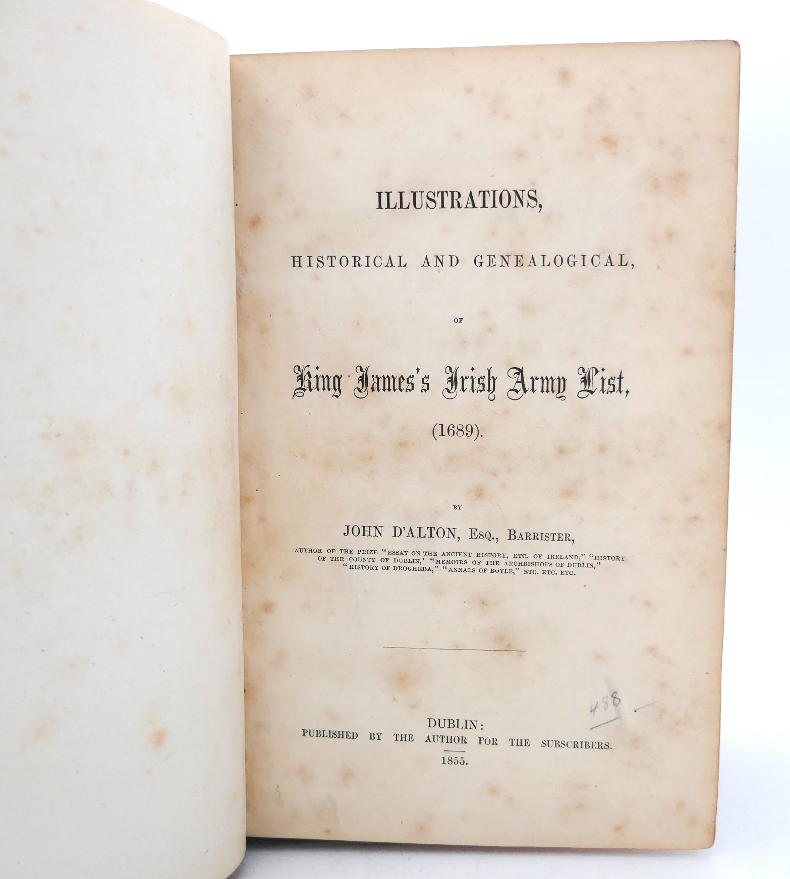 King James's Irish Army List 1689 - Image 2