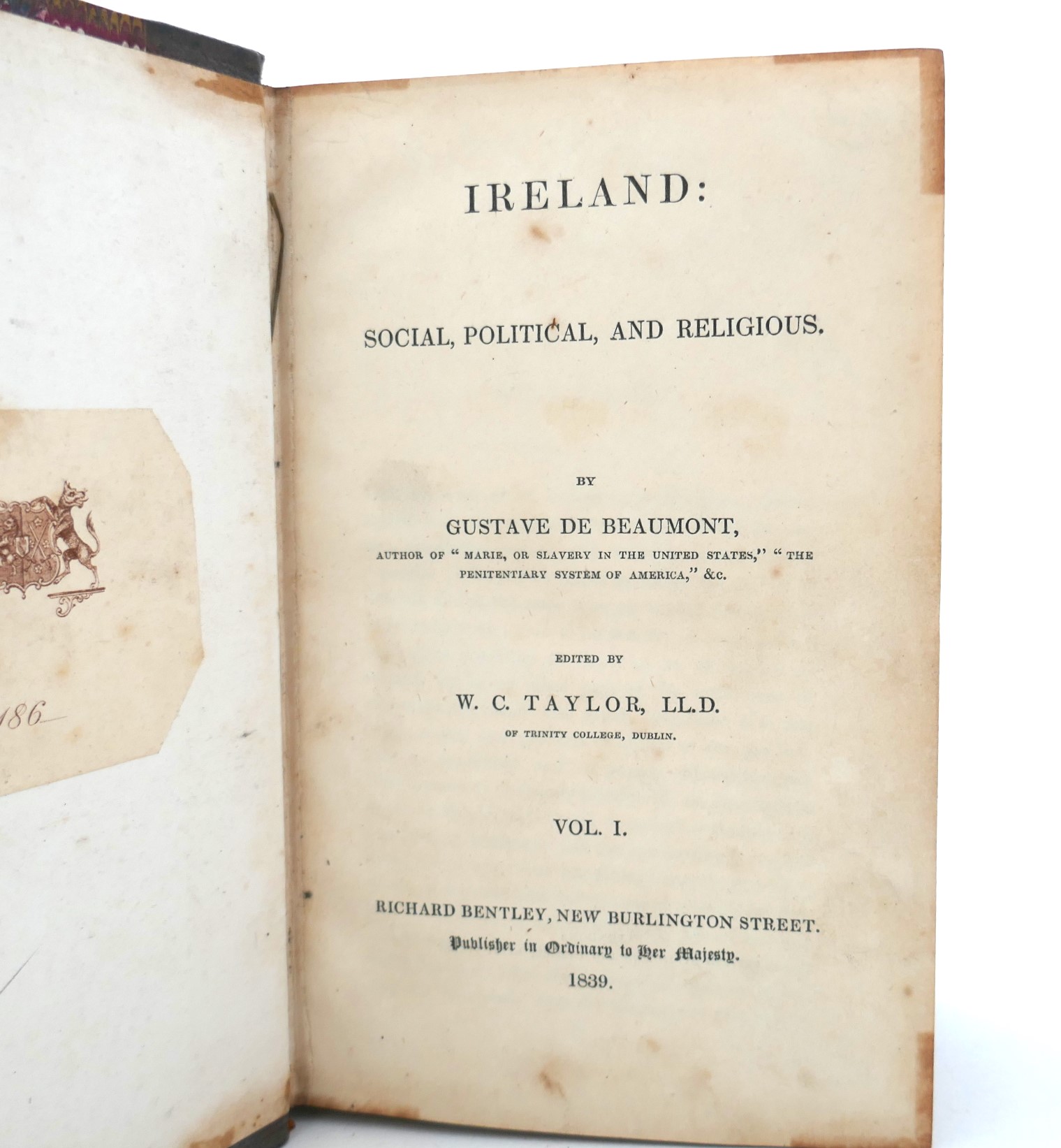 Ireland: Social, Political, and Religious (1839) - Image 2