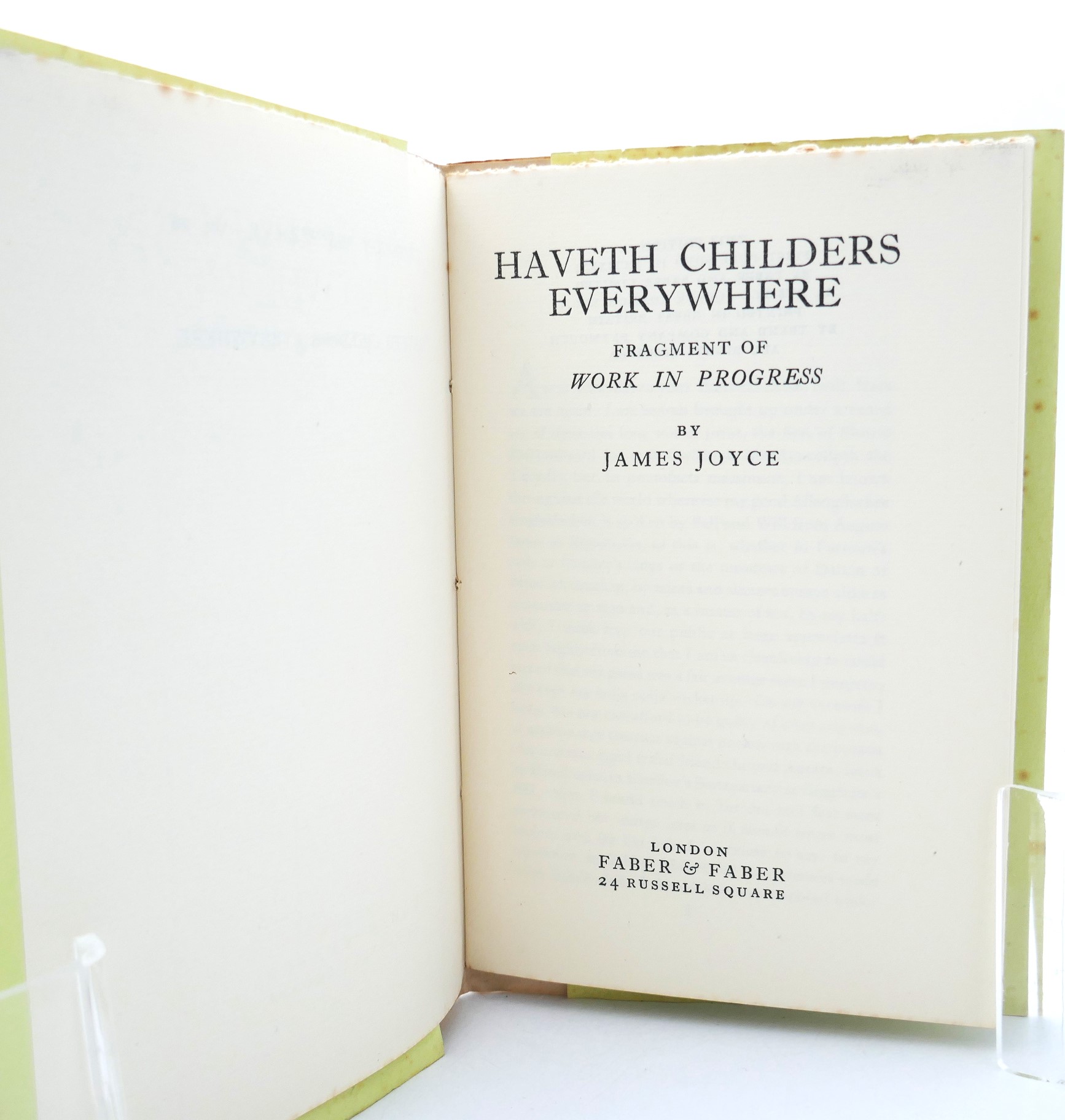 Haveth Childers Everywhere. First Edition Thus (1931) - Image 2