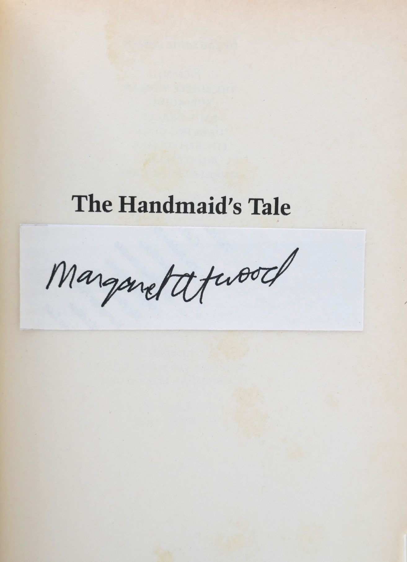 The Handmaid's Tale. First Edition (1986) - Image 3