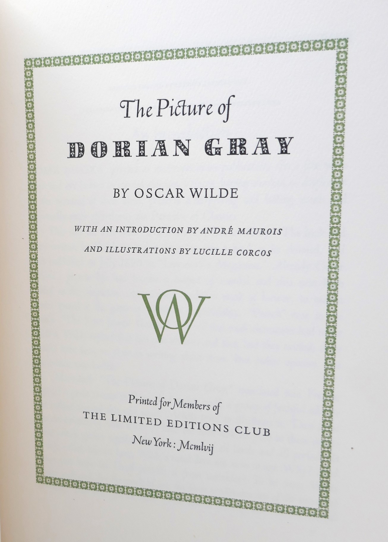 The Picture of Dorian Gray. Limited Editions Club (1957) - Image 3