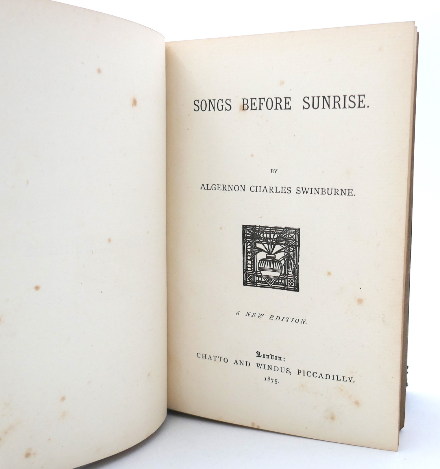 Songs before Sunrise. In Trinity College Binding (1875) - Image 5