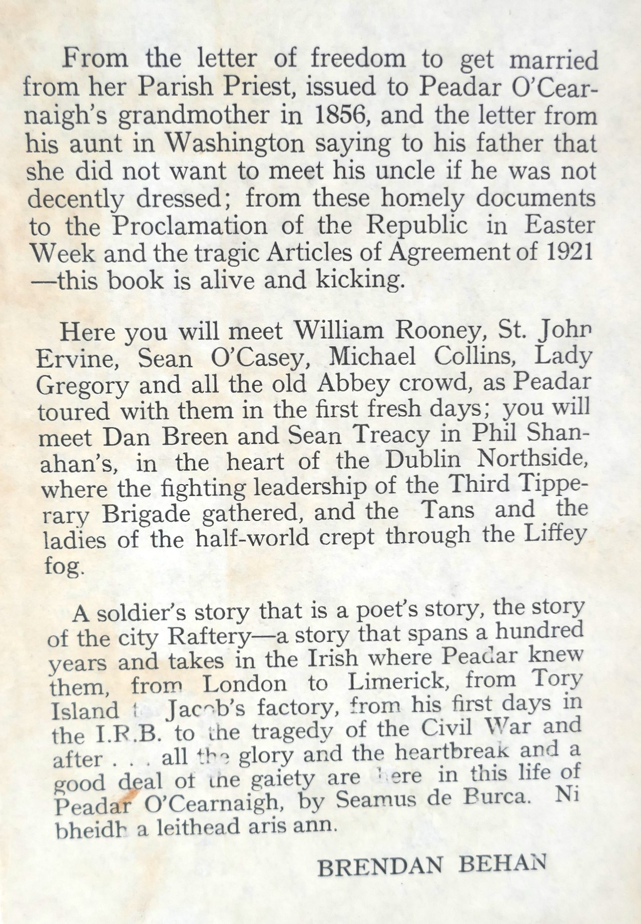 The Soldier's Song. Inscribed Copy (1957) - Image 3
