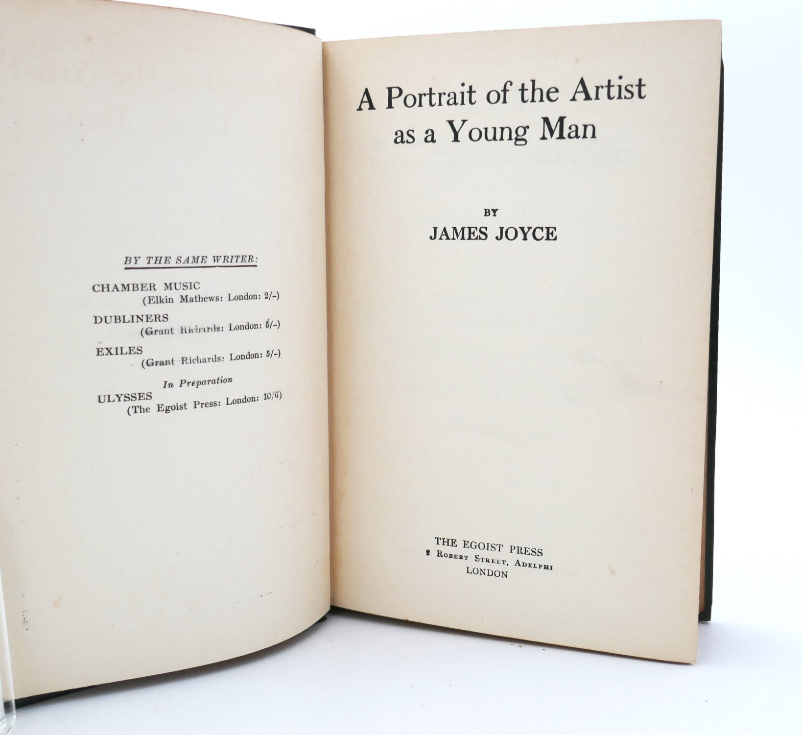 A Portrait of the Artist as a Young Man. Third English Edition (1922) - Image 3
