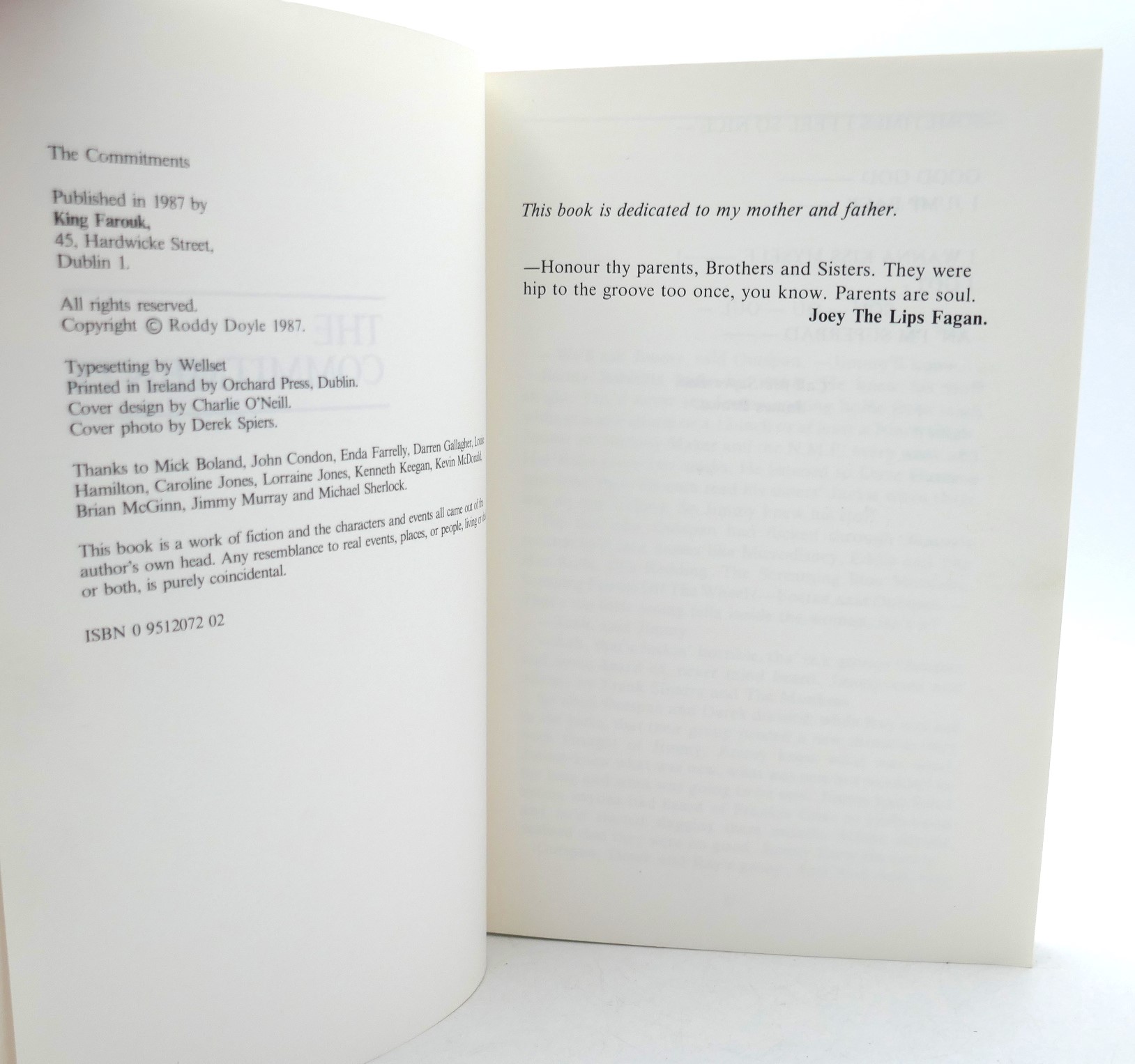 The Commitments. First Edition (1987) - Image 2