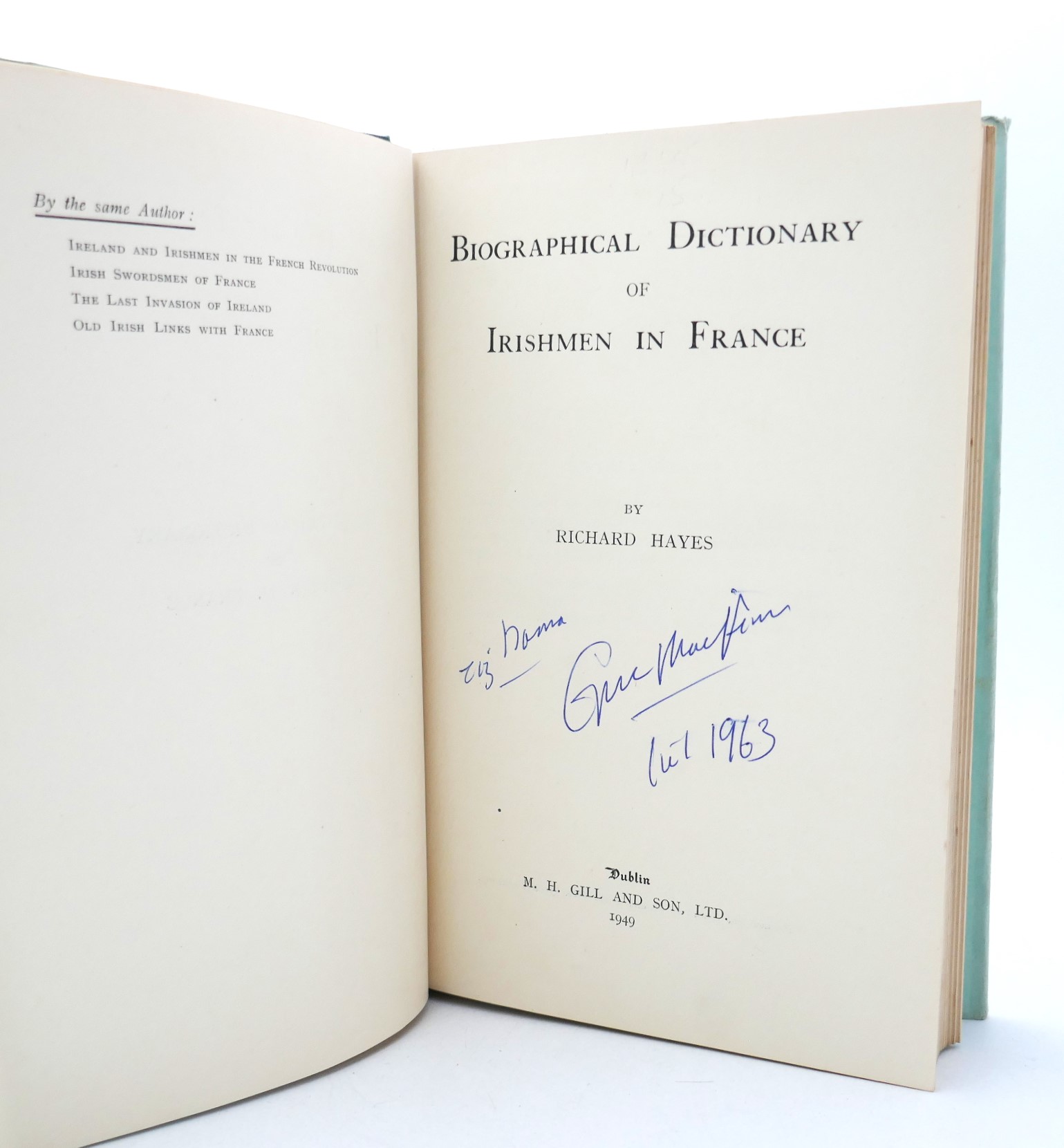 Biographical Dictionary of Irishmen in France (1949) - Image 2
