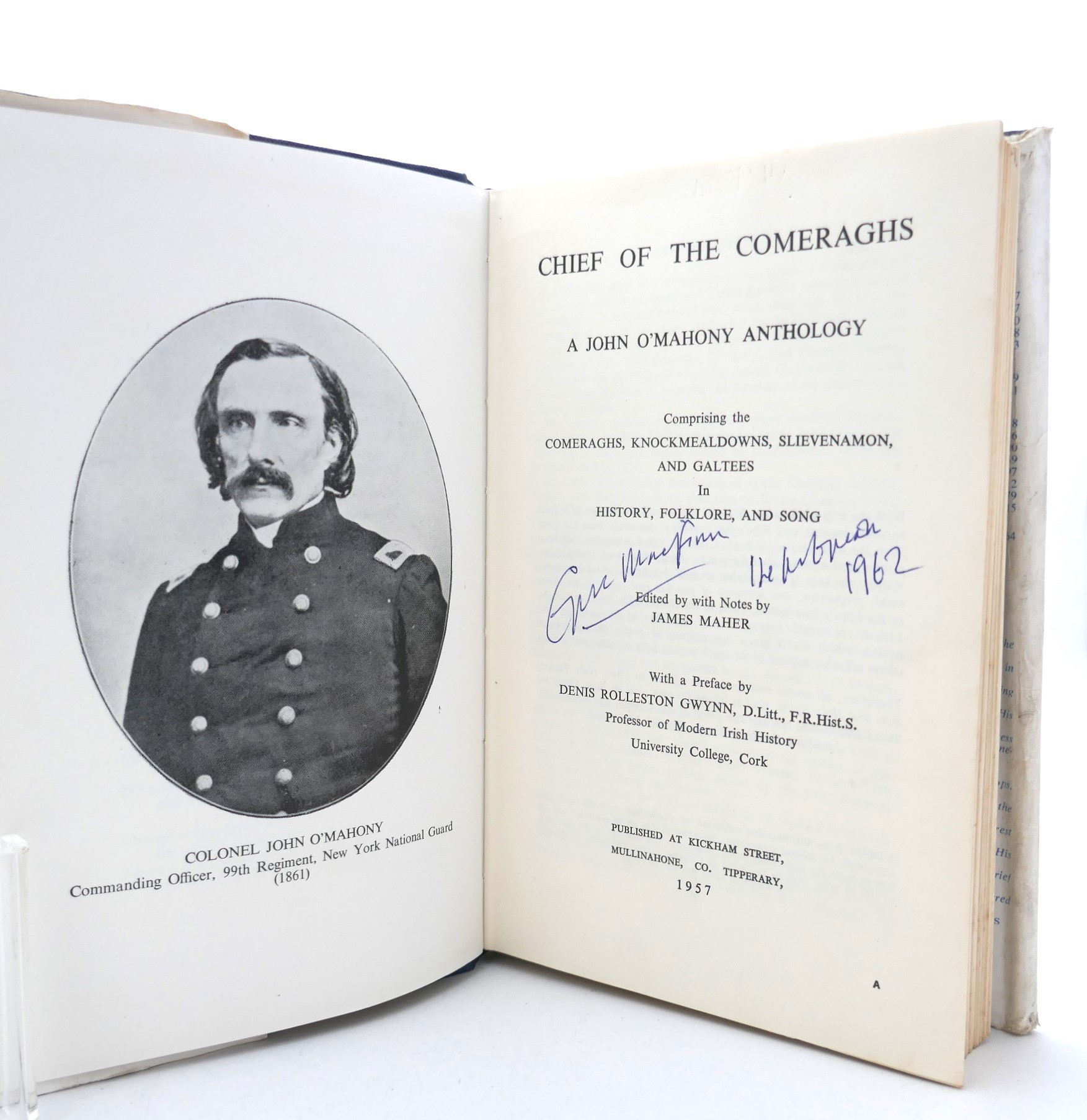 Chief of the Comeraghs. Autographed Copy (1957) - Image 2
