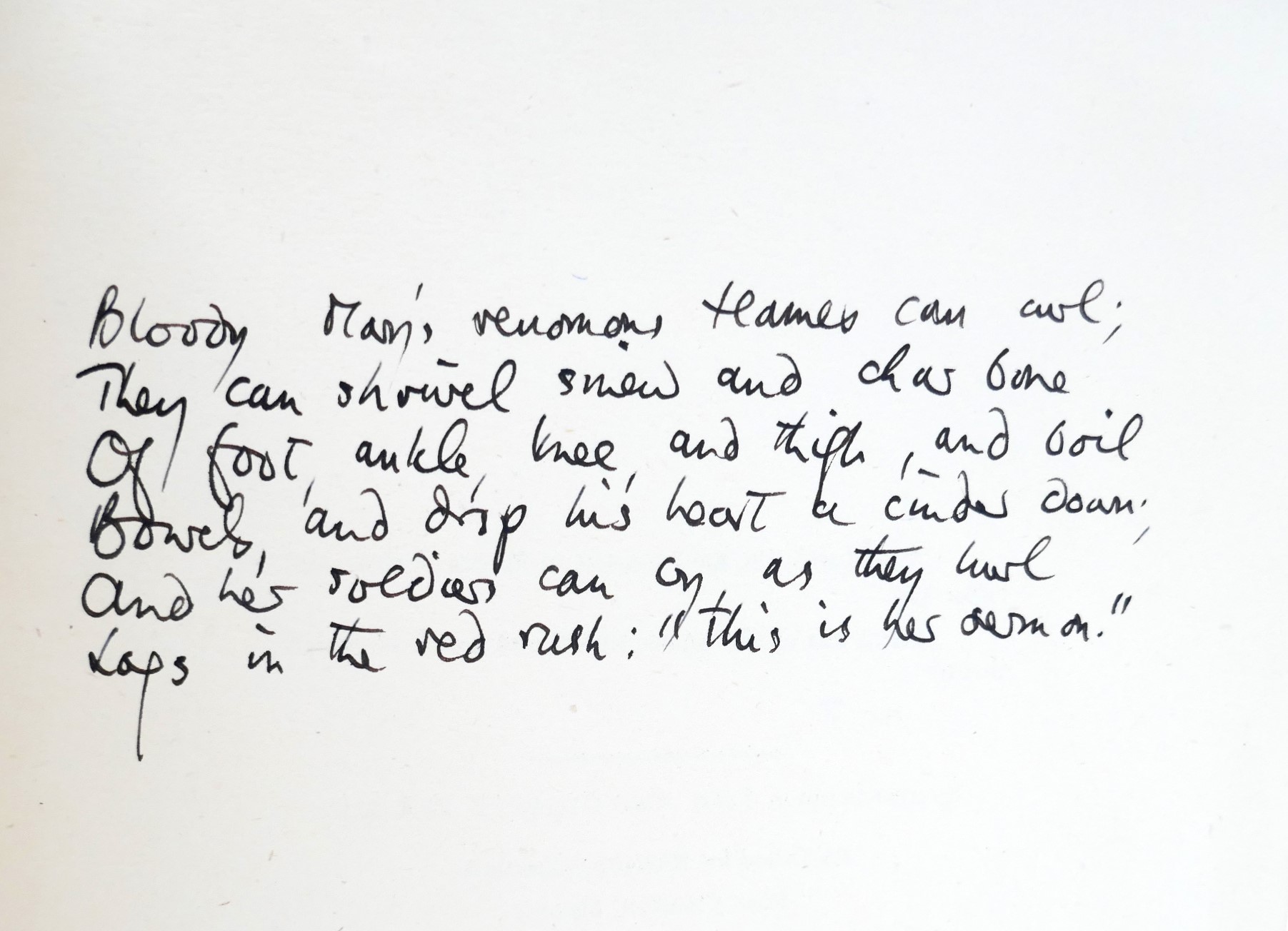 The Martyrdom of Bishop Farrar. With Manuscript Poem(1968) - Image 3