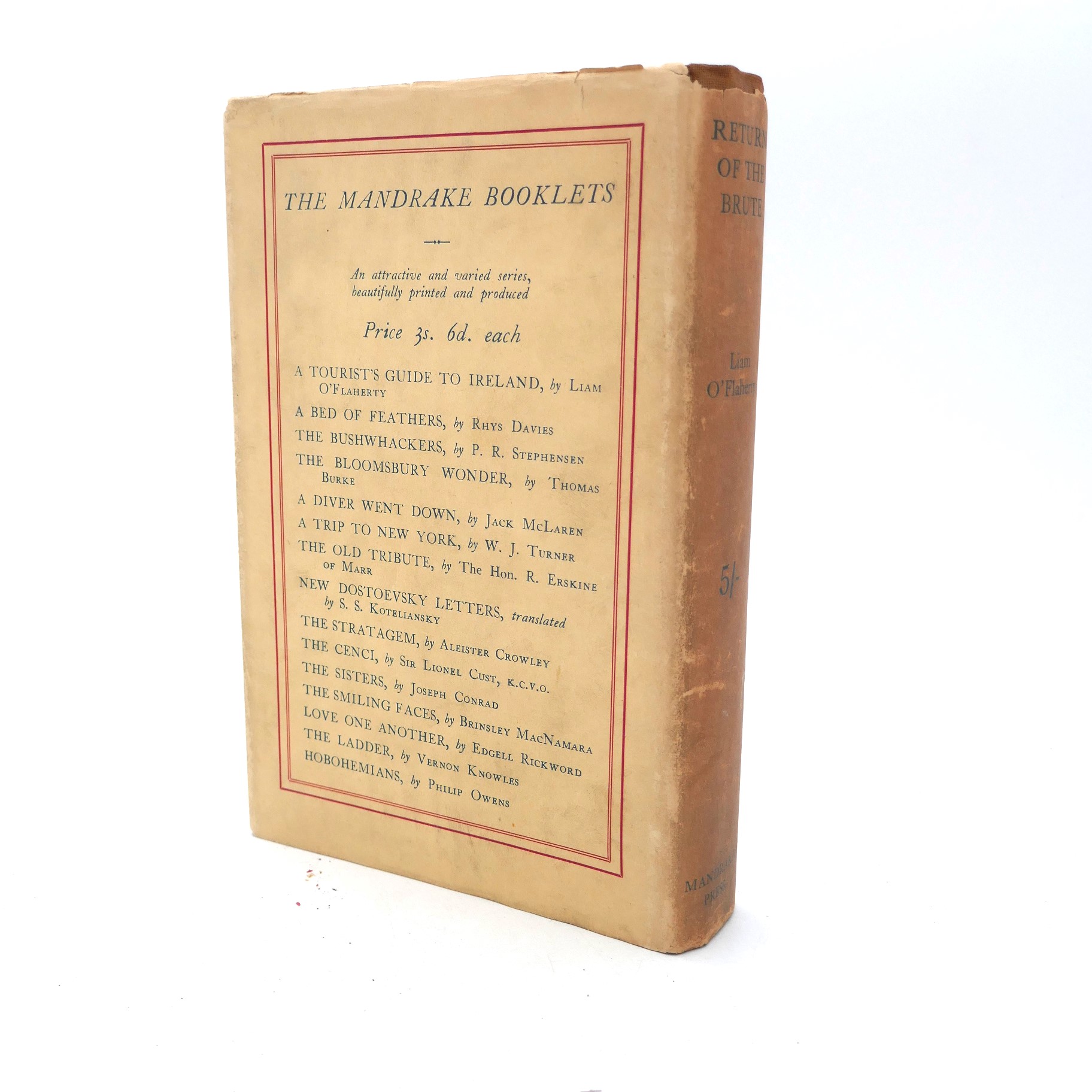 Return of the Brute. Inscribed by the Author (1929) - Image 2