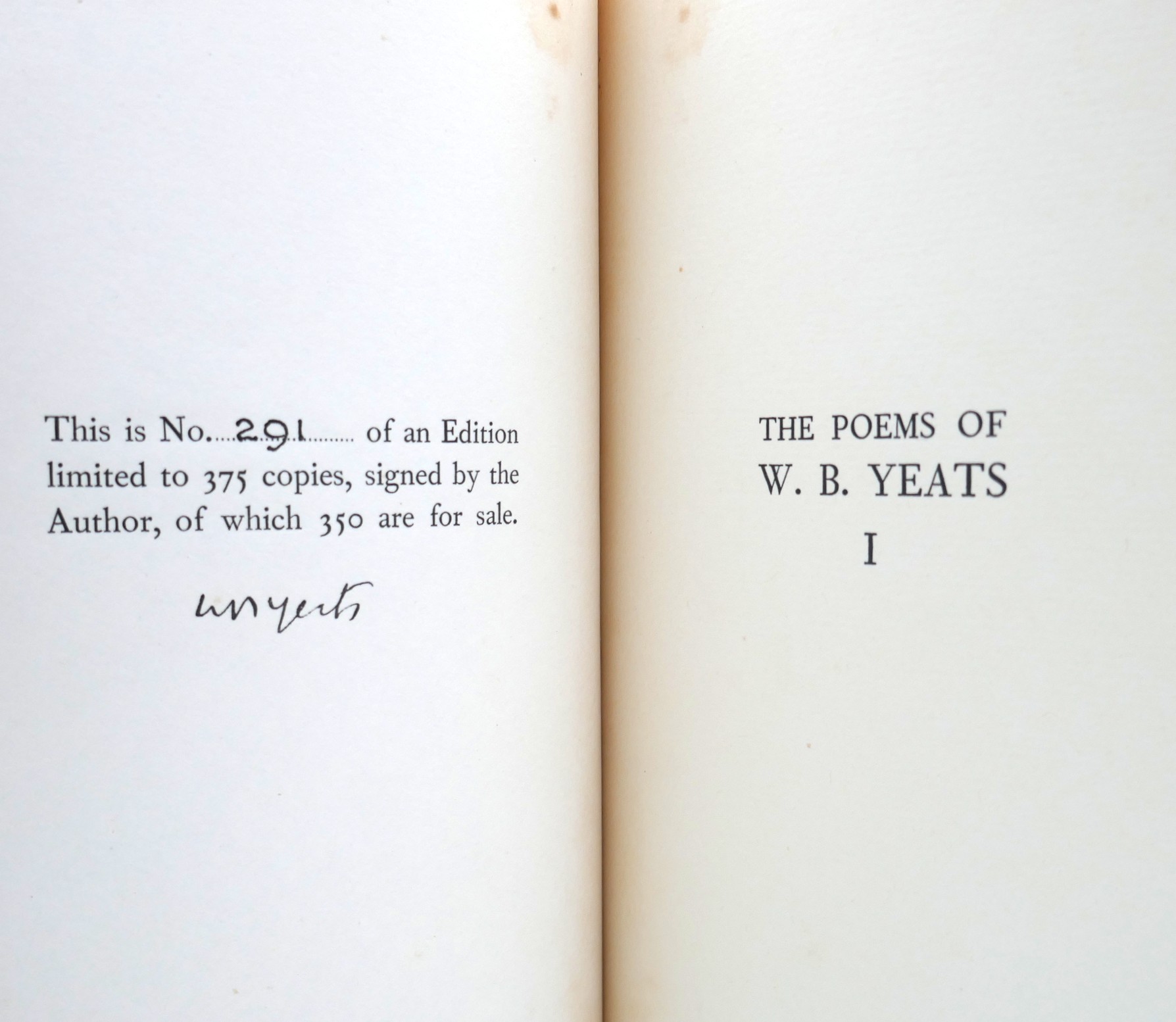 The Poems of W.B. Yeats. The Definitive Edition (1949) - Image 9