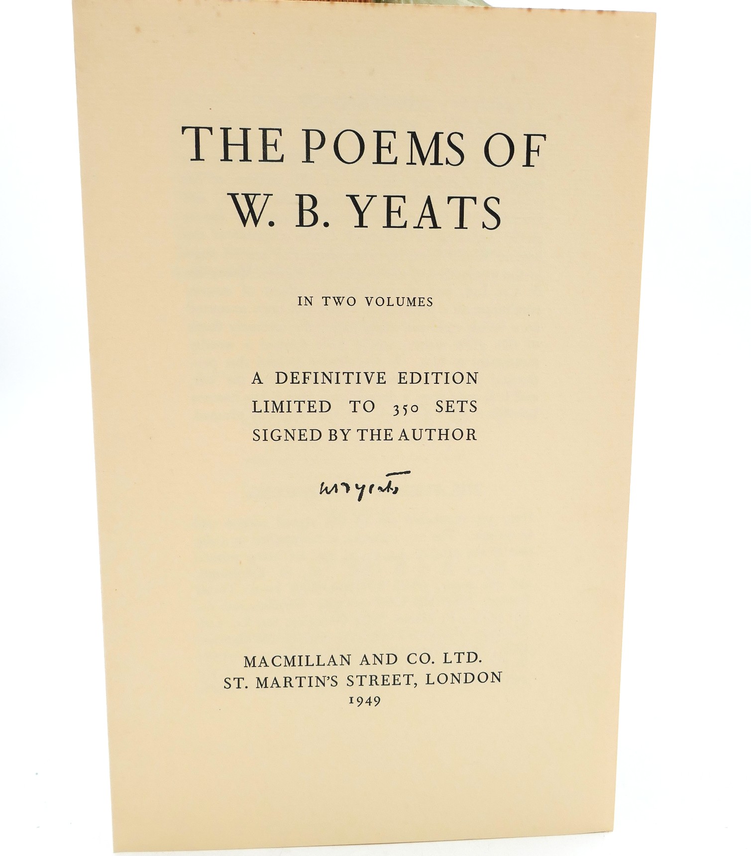 The Poems of W.B. Yeats. The Definitive Edition (1949) - Image 10
