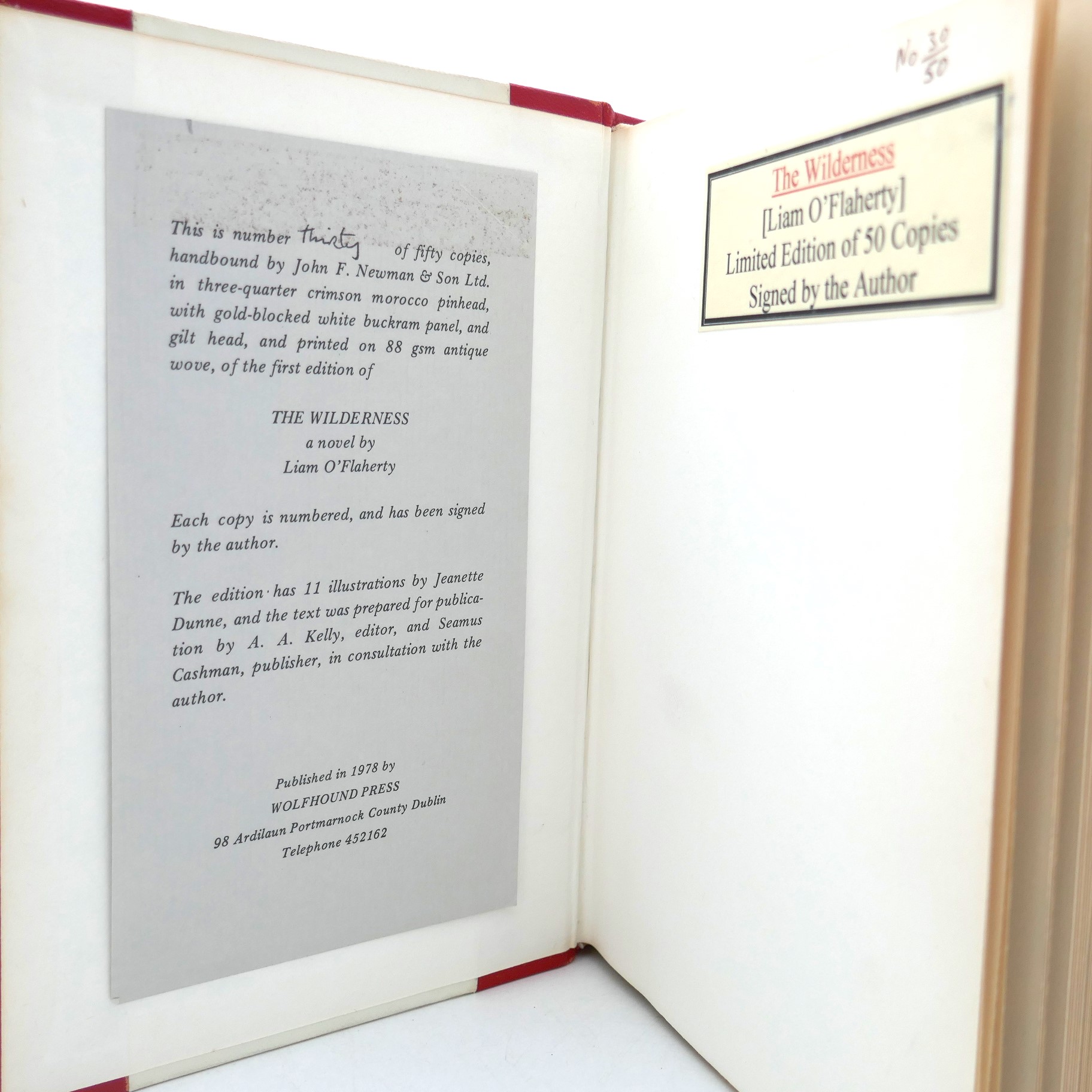 The Wilderness. One of Fifty Signed copies (1978) - Image 3