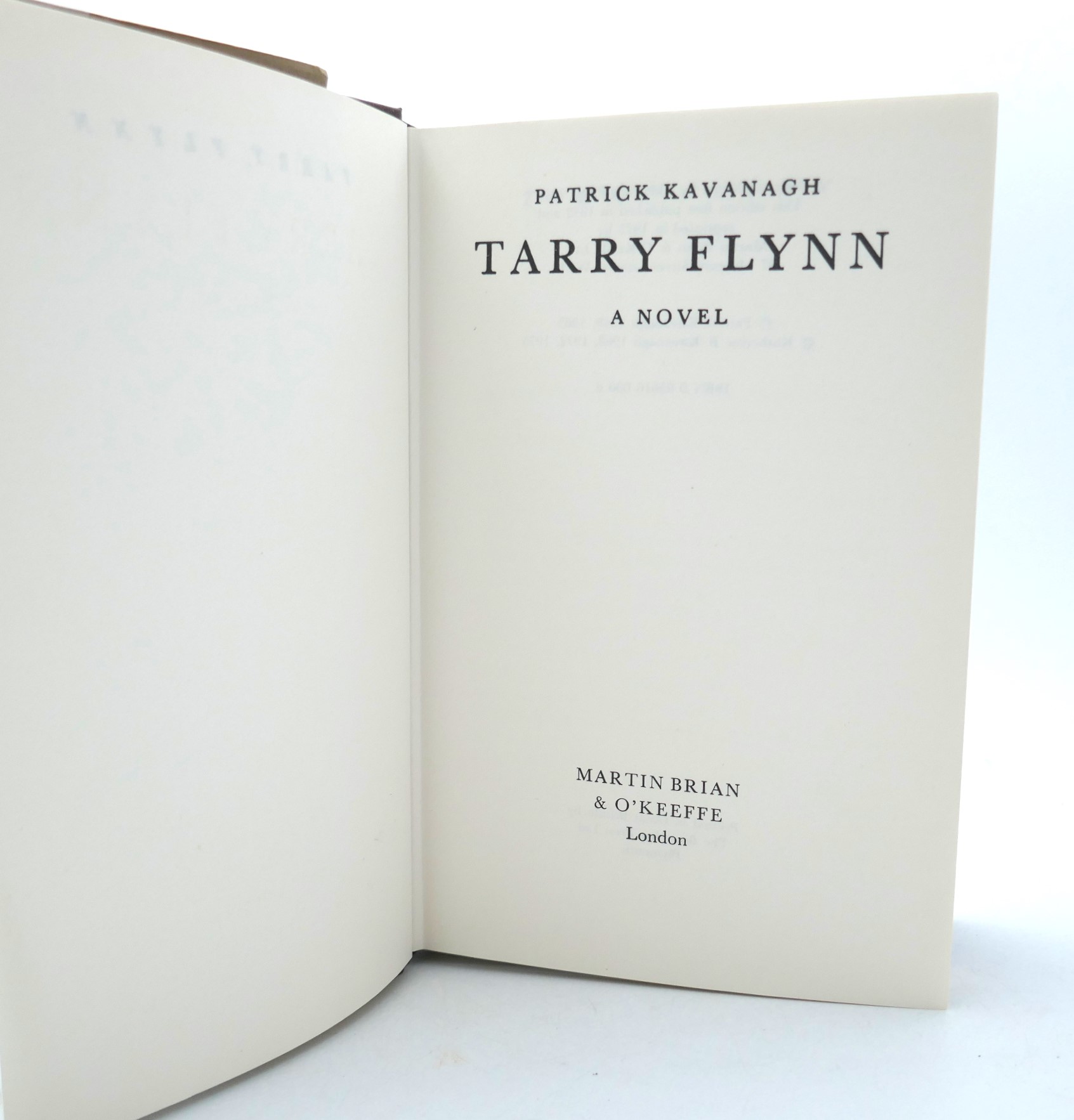 Tarry Flynn. A Novel (1975) - Image 2