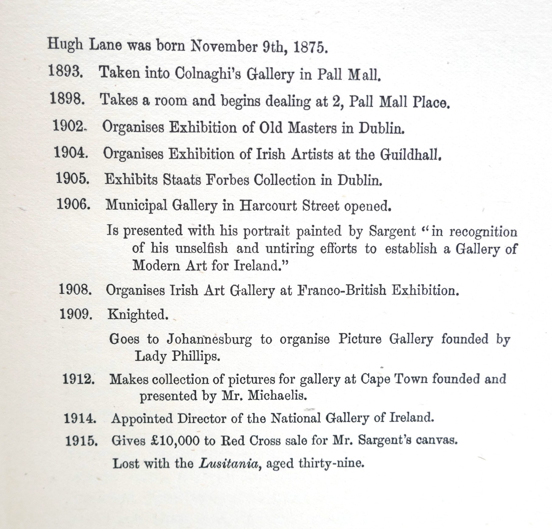 Hugh Lane's Life and Achievement. Presentation Copy (1921) - Image 5