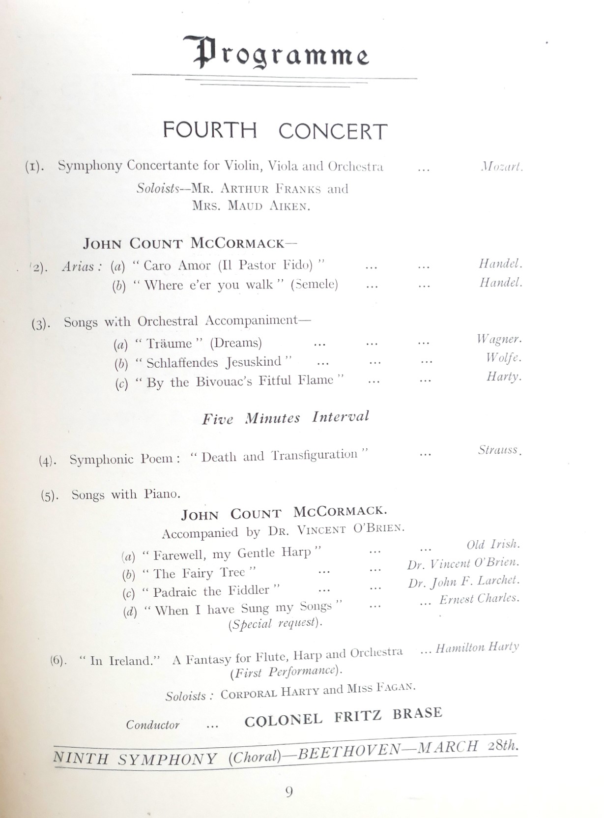 Dublin Philharmonic Society. Season 1935-36 - Image 2