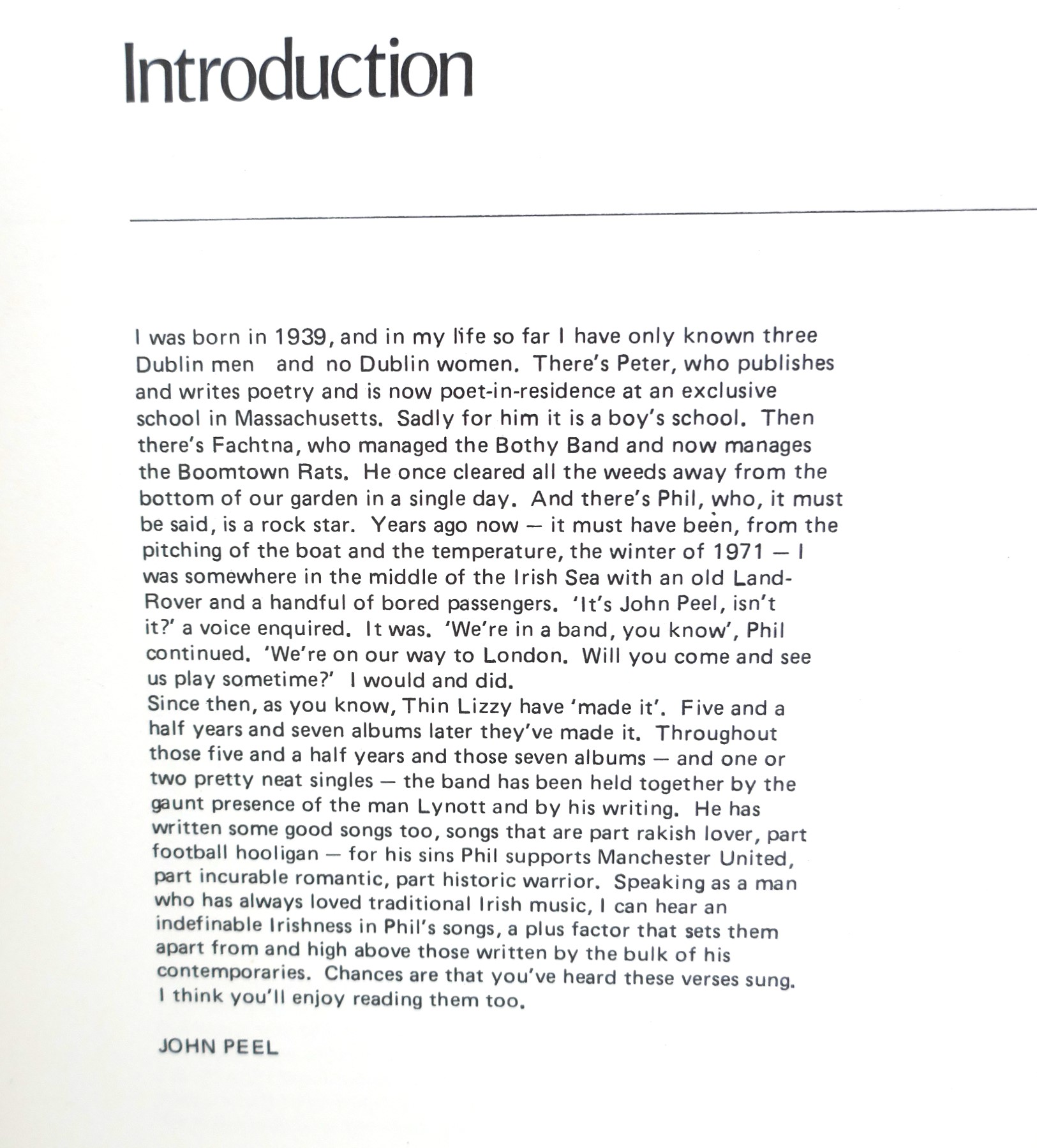 'Philip.' Introduction by John Peel (1977) - Image 4