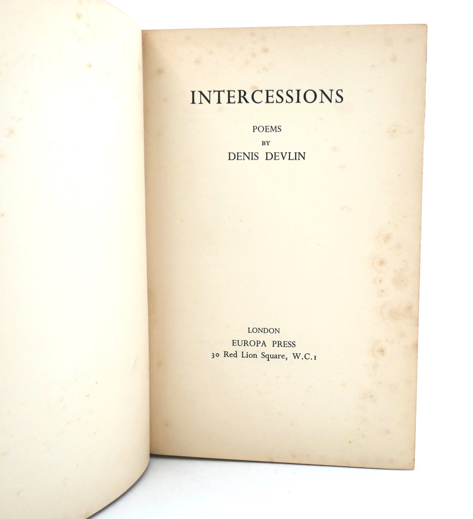 Intercessions. Limited Edition (1937) - Image 2