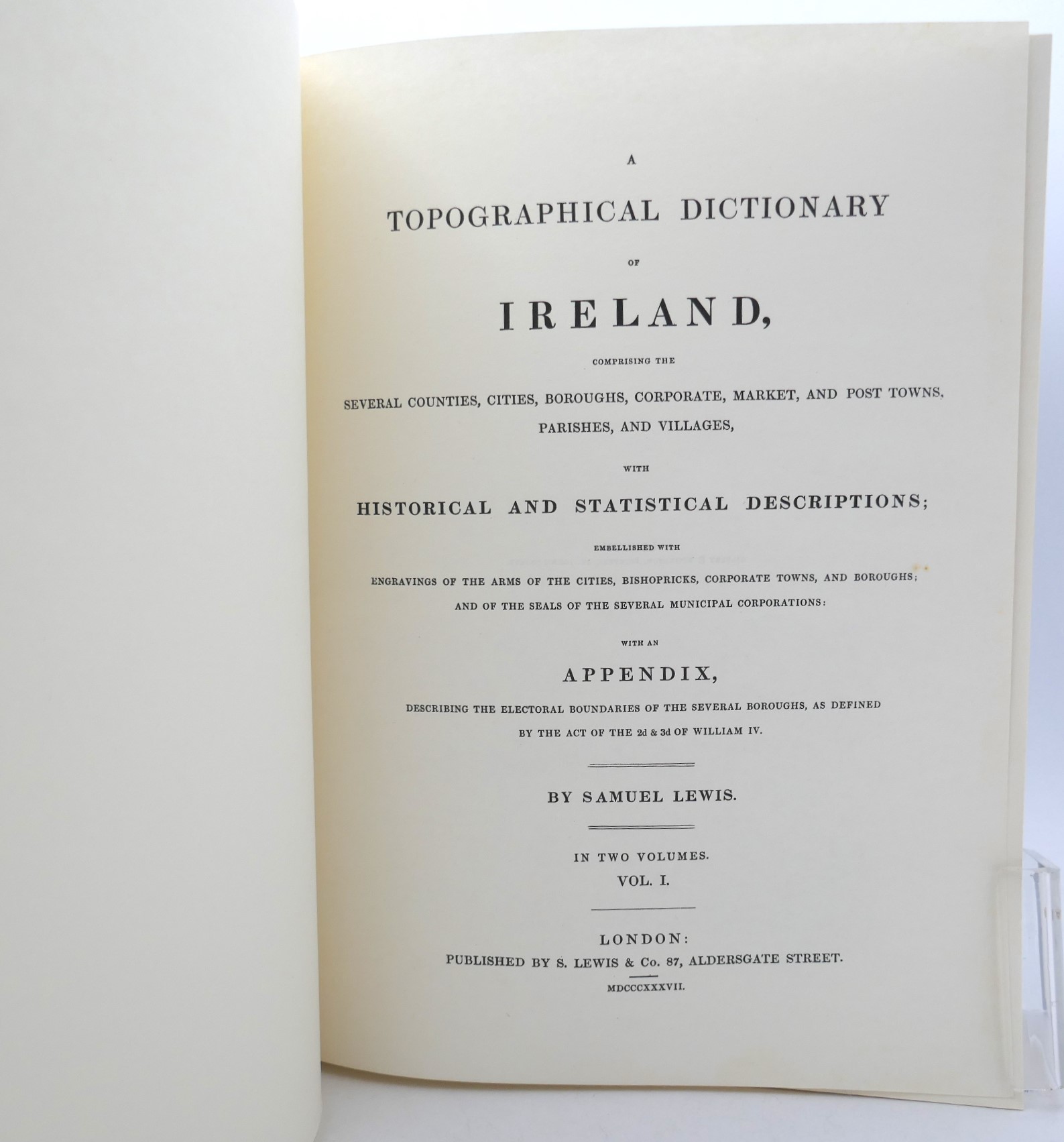 A Topographical Dictionary of Ireland. Facsimile Edition (1995) - Image 2