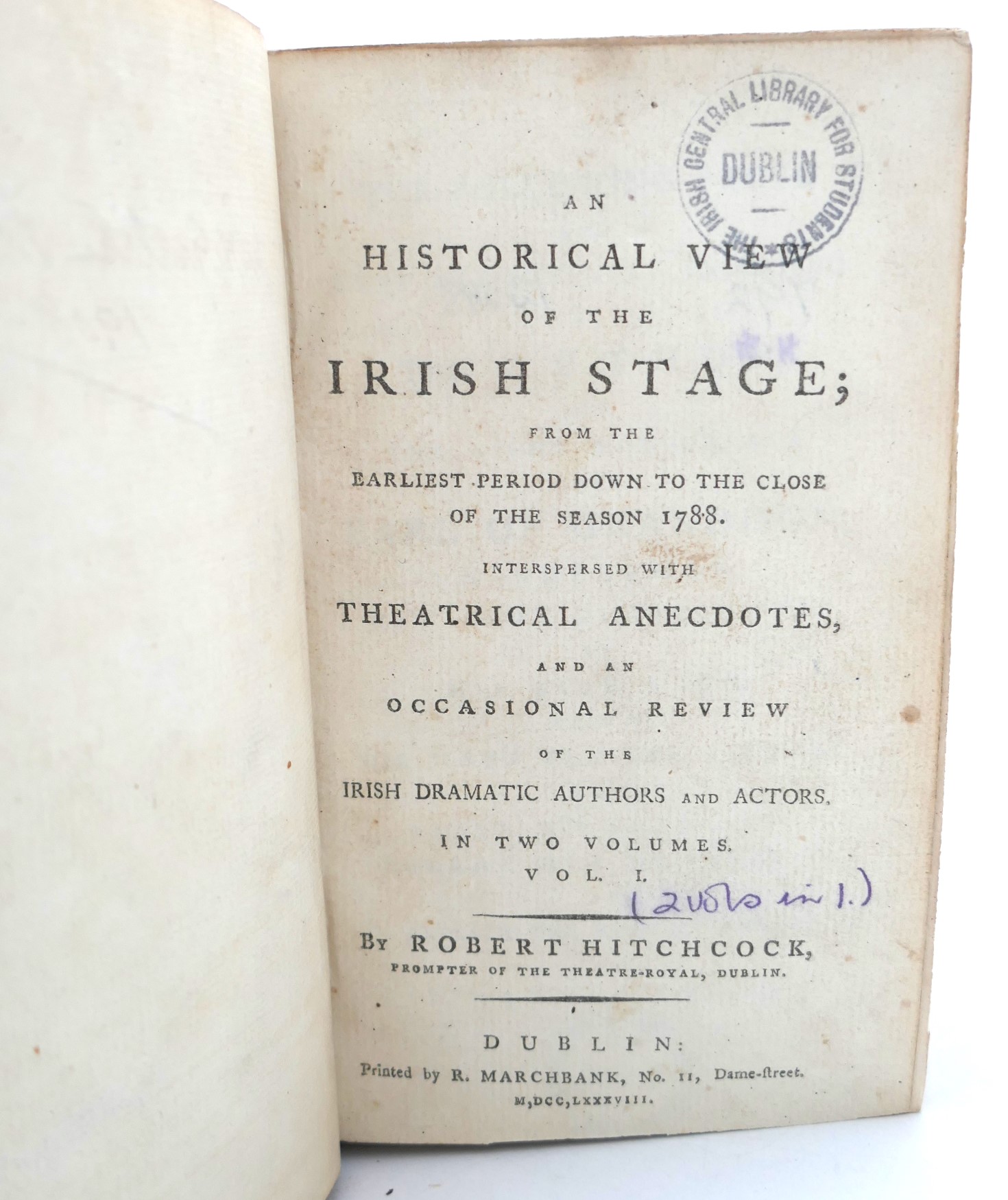 An Historical View of the Irish Stage (1788-1794) - Image 2