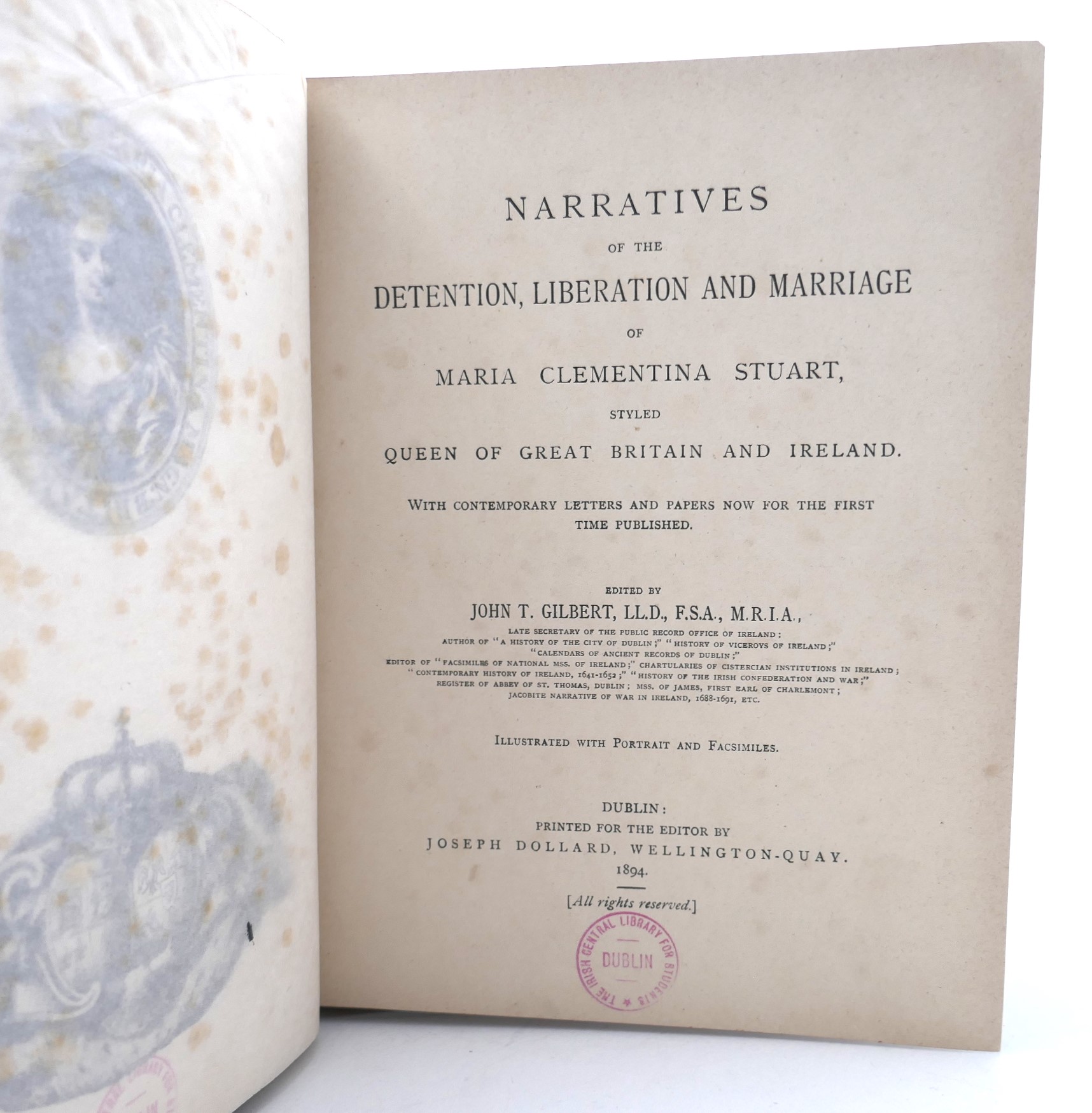 Narratives of the Marriage of Maria Clementina Stuart (1894) - Image 2