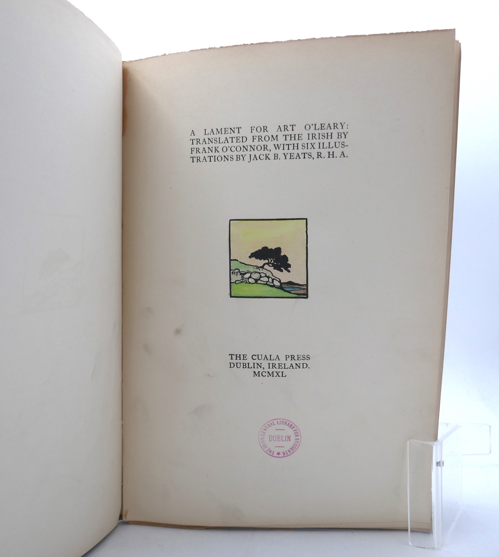 A Lament for Art O'Leary. Cuala Press (1940) - Image 3