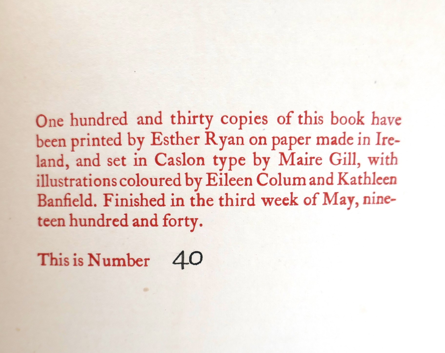 A Lament for Art O'Leary. Cuala Press (1940) - Image 4