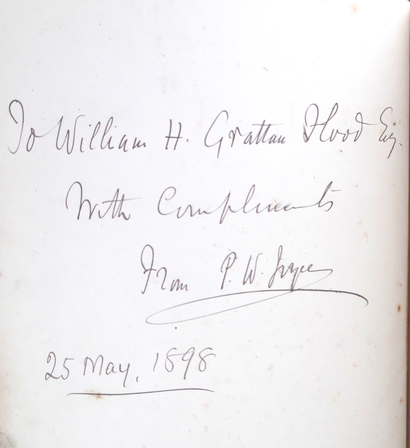 Ancient Irish Music. Presentation Copy (1890) - Image 3
