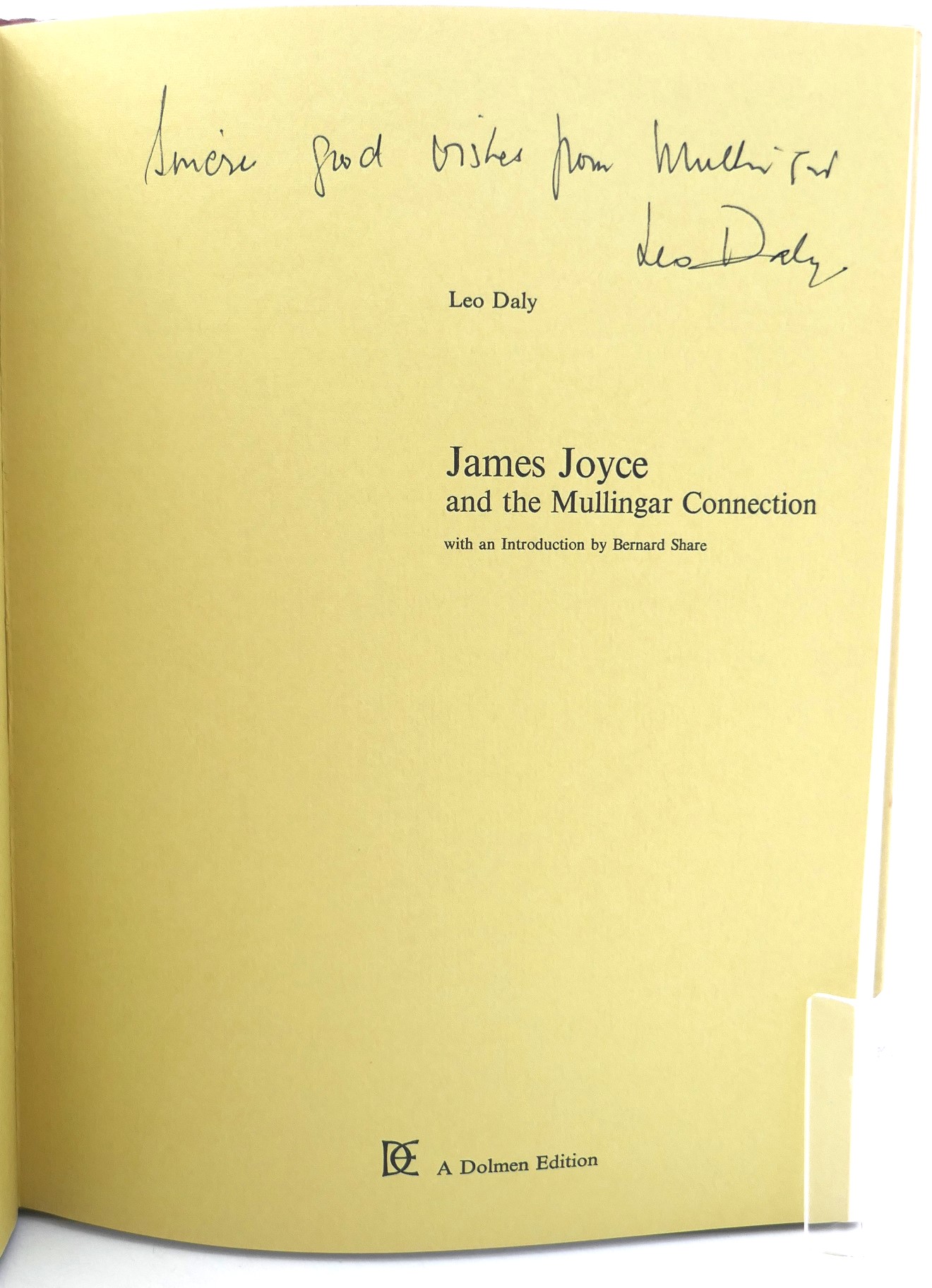 James Joyce and the Mullingar Connection. Limited Edition (1975) - Image 3