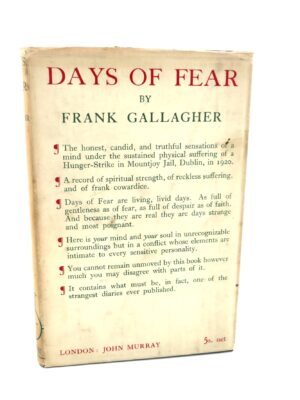 Days of Fear. Important Association Copy (1928)
