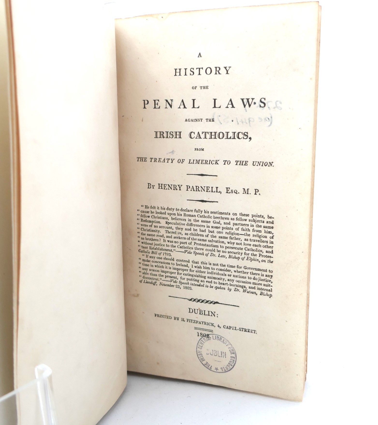 A History of the Penal Laws Against Irish Catholics (1801) - Image 2