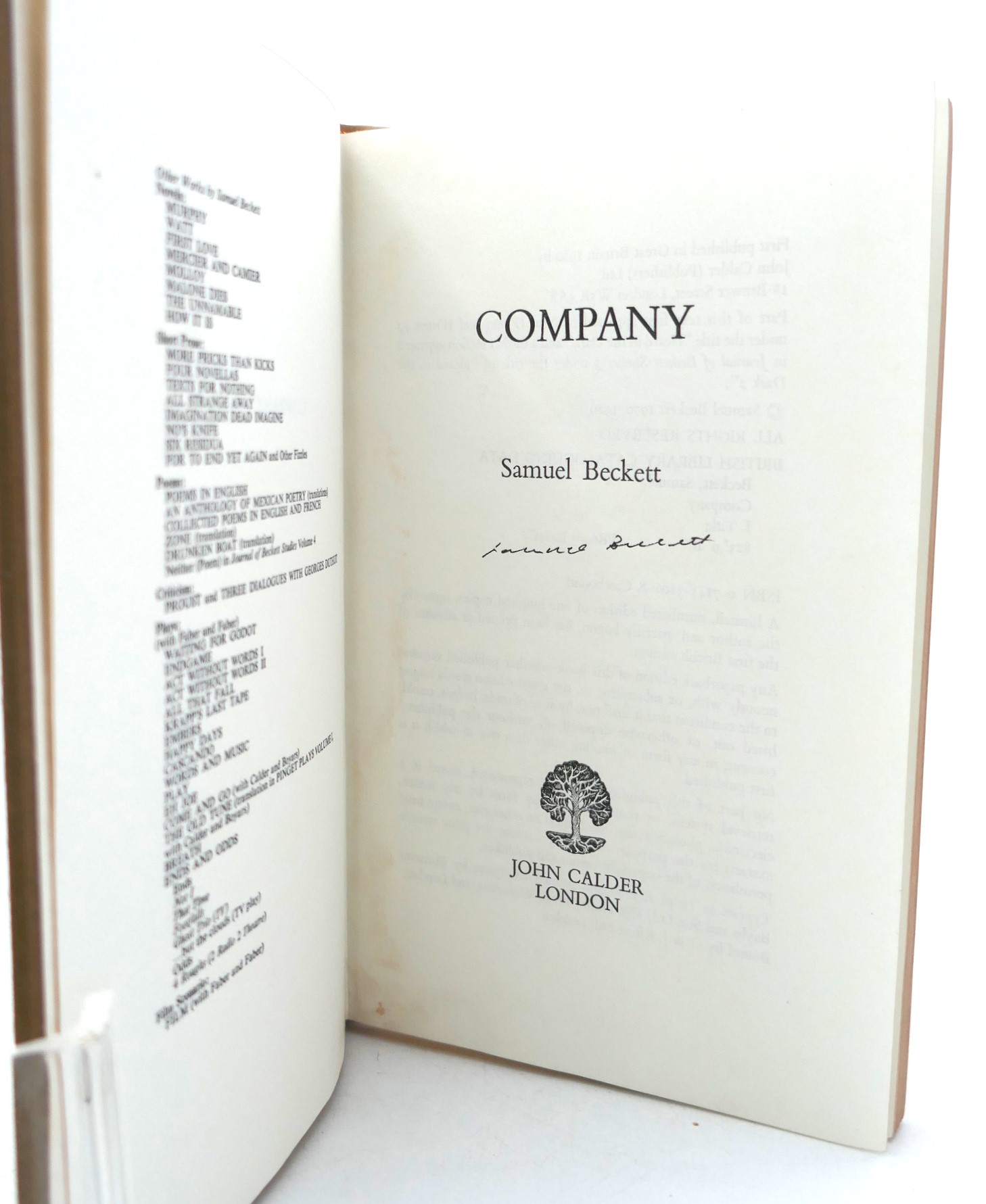 Company. Limited Signed Edition (1980) - Image 2