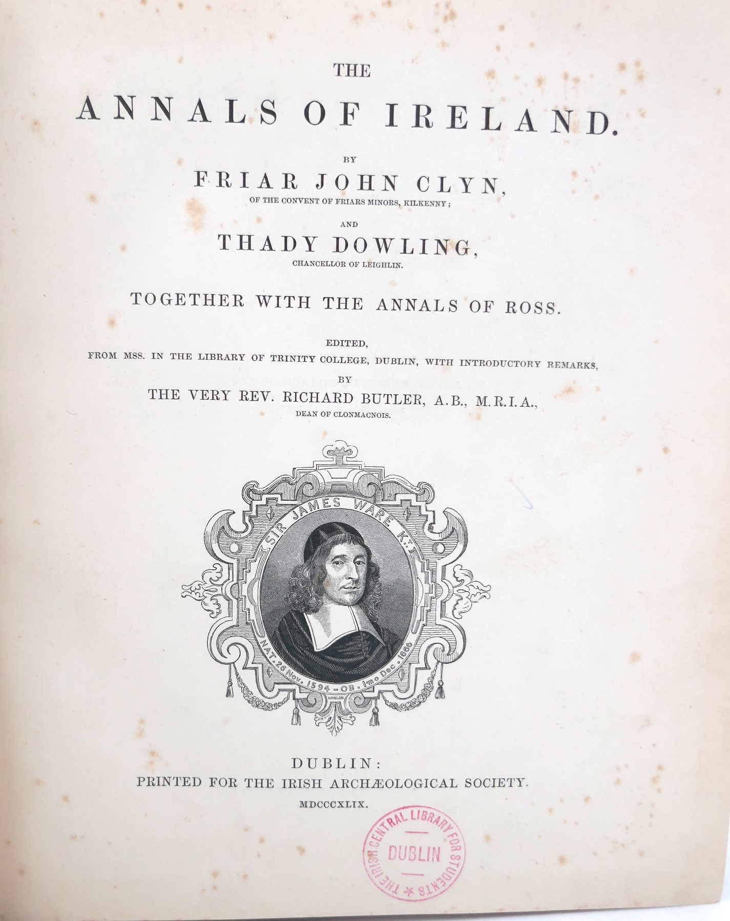The Annals of Ireland by Friar John Clyn & Thady Dowling (1849) - Image 2