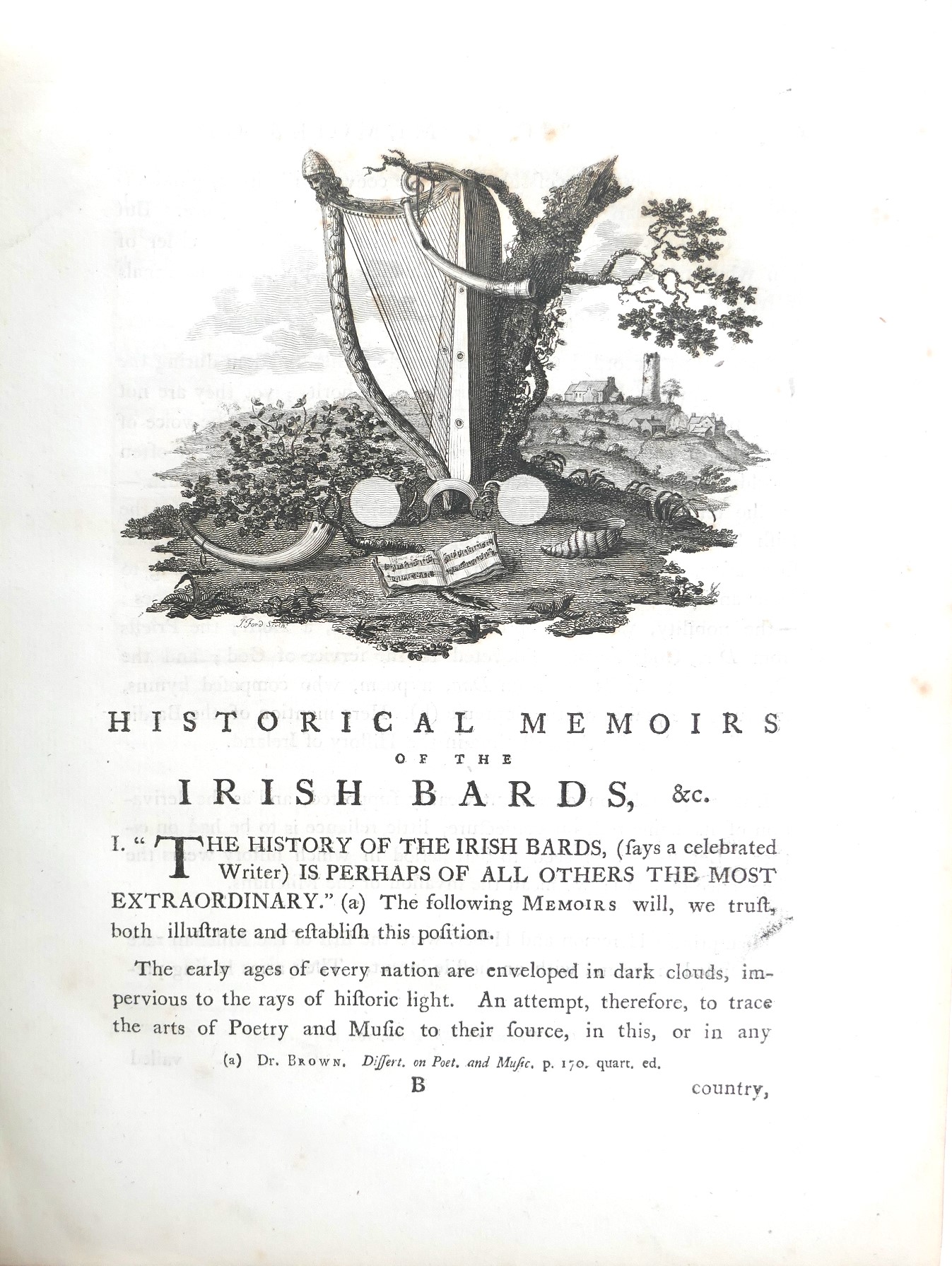 Historical Memoirs of the Irish Bards (1786) - Image 3