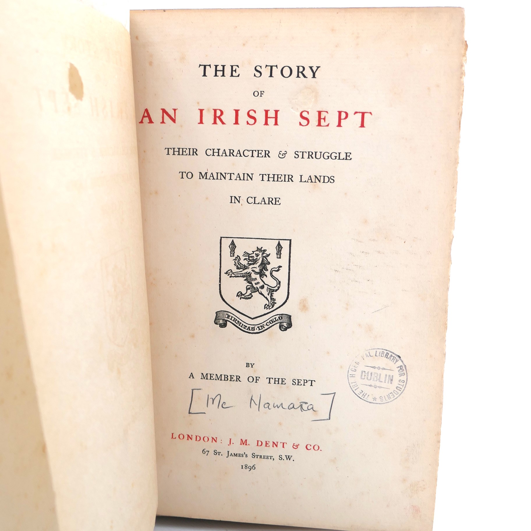 The Story of an Irish Sept (1896) - Image 2