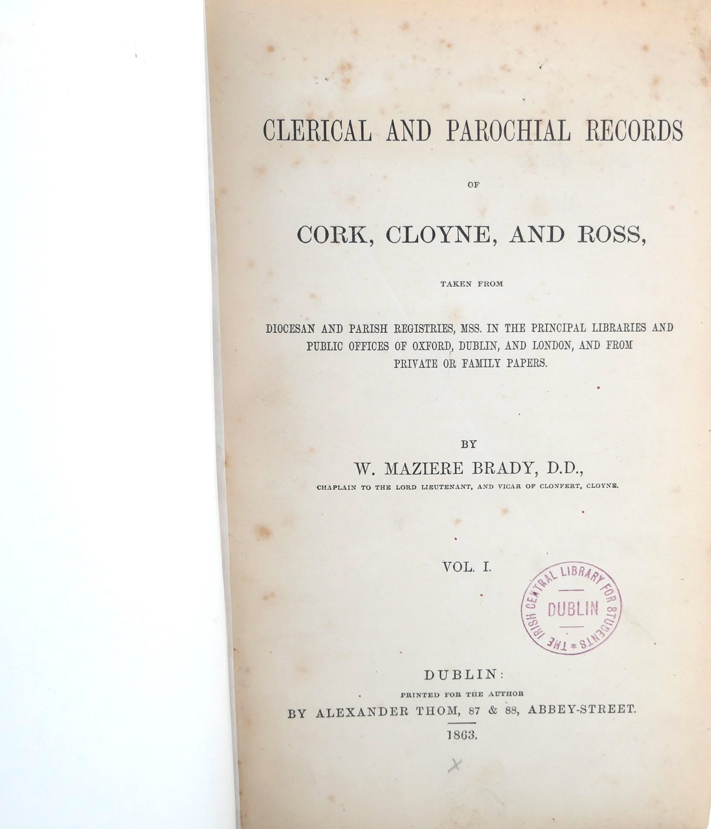 Clerical and Parochial Records of Cork, Cloyne and Ross (1863-64) - Image 2