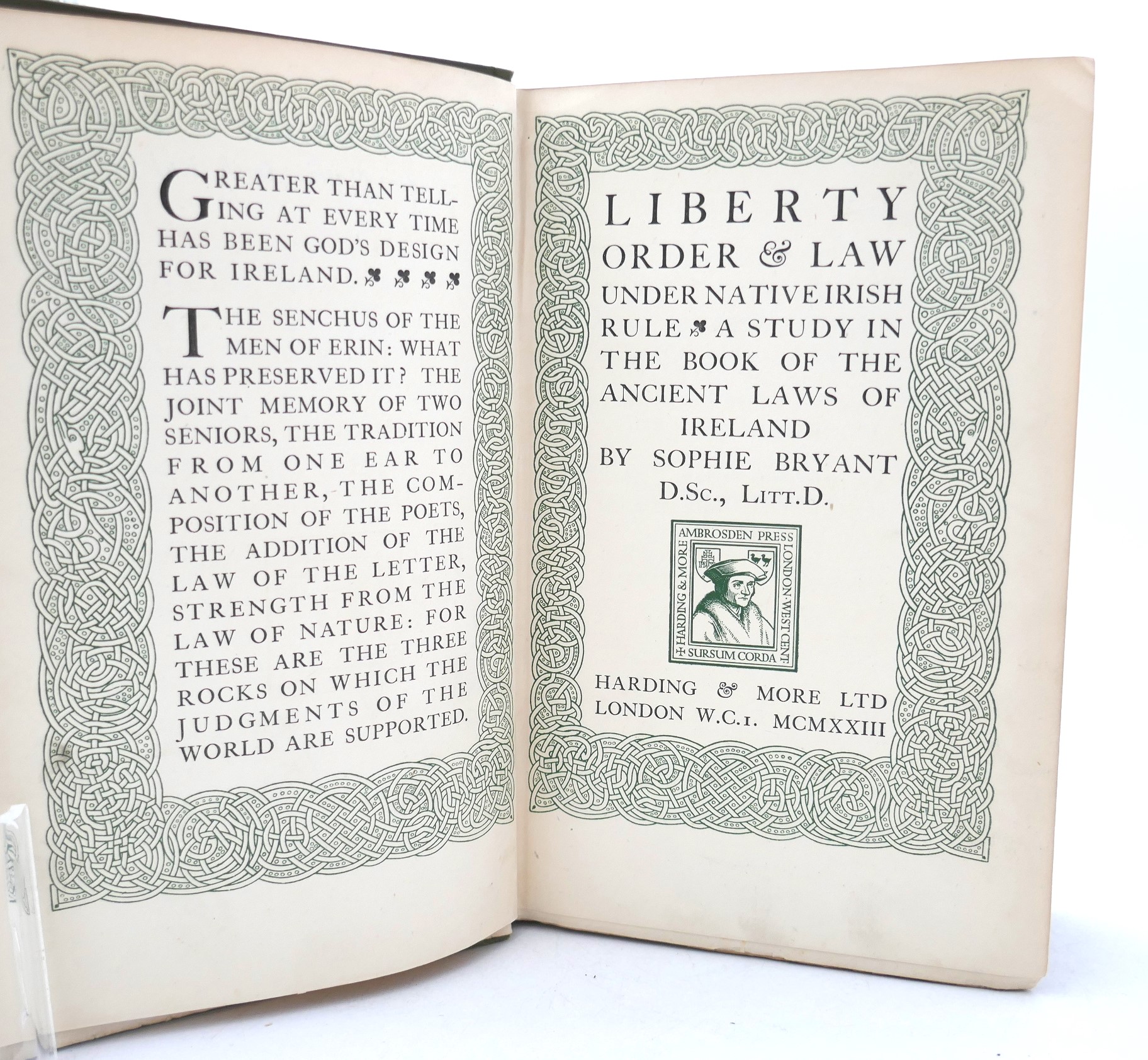 Liberty Order and Law under Native Irish Rule (1923) - Image 2
