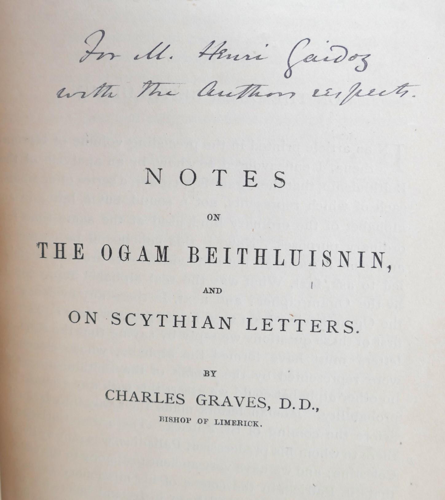 On An Ogam Inscription, Etc. Inscribed by the Author (1887) - Image 4
