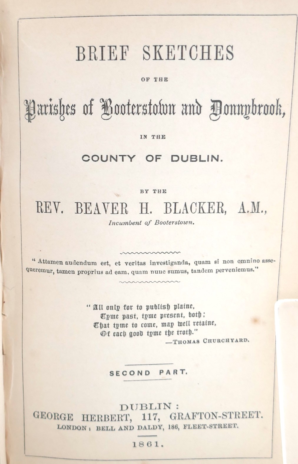 Brief Sketches of the Parishes of Booterstown & Donnybrook (1860) - Image 3