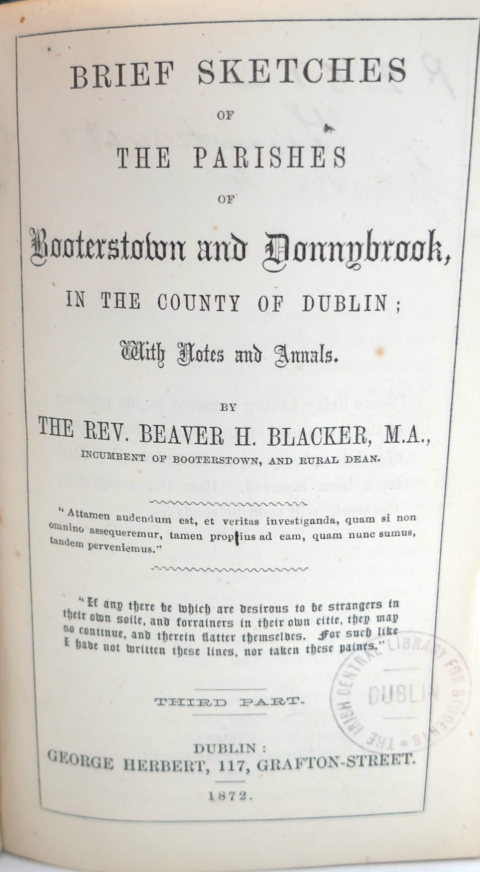 Brief Sketches of the Parishes of Booterstown & Donnybrook (1860) - Image 5