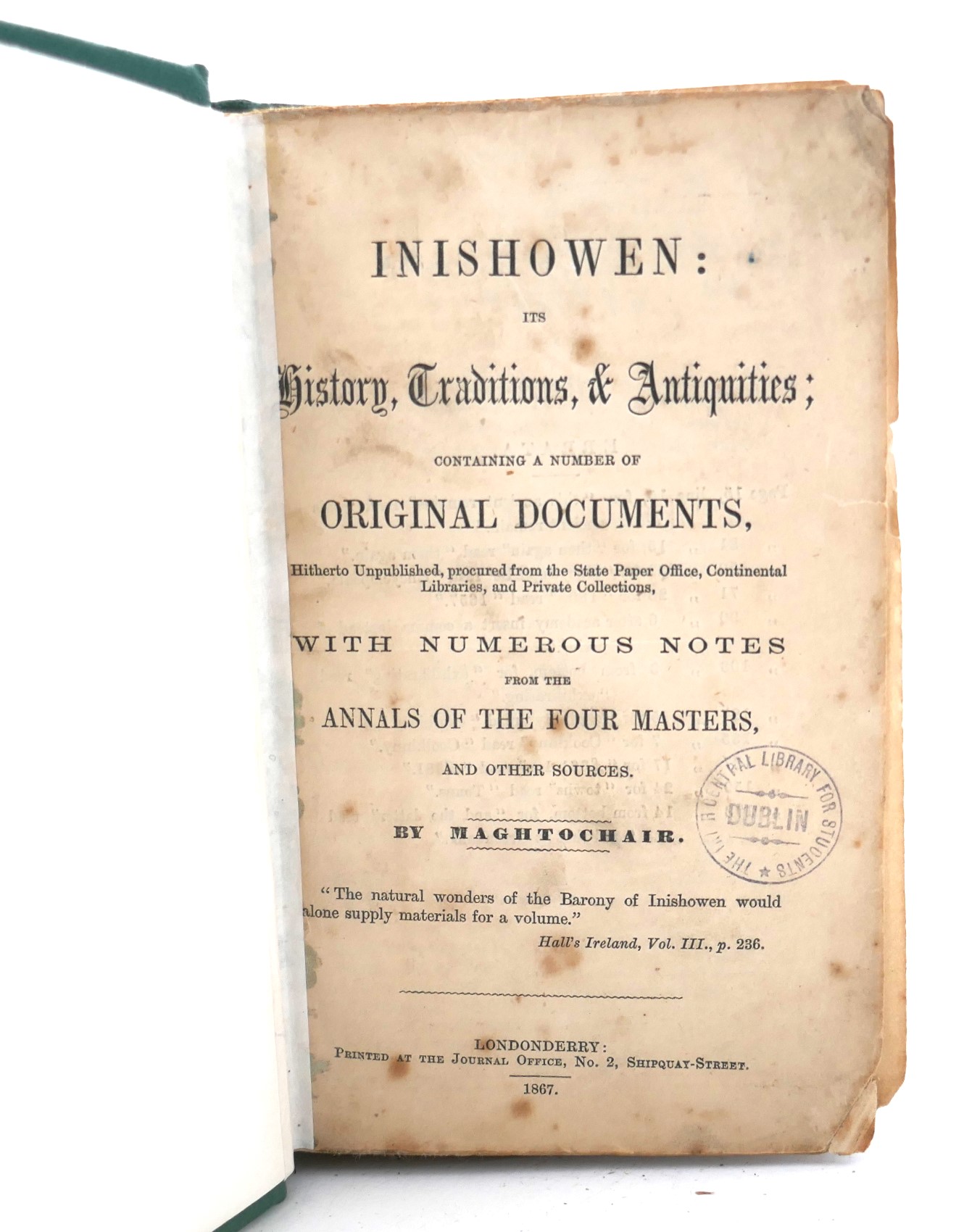 Inishowen, its History, Traditions and Antiquities (1867) - Image 2