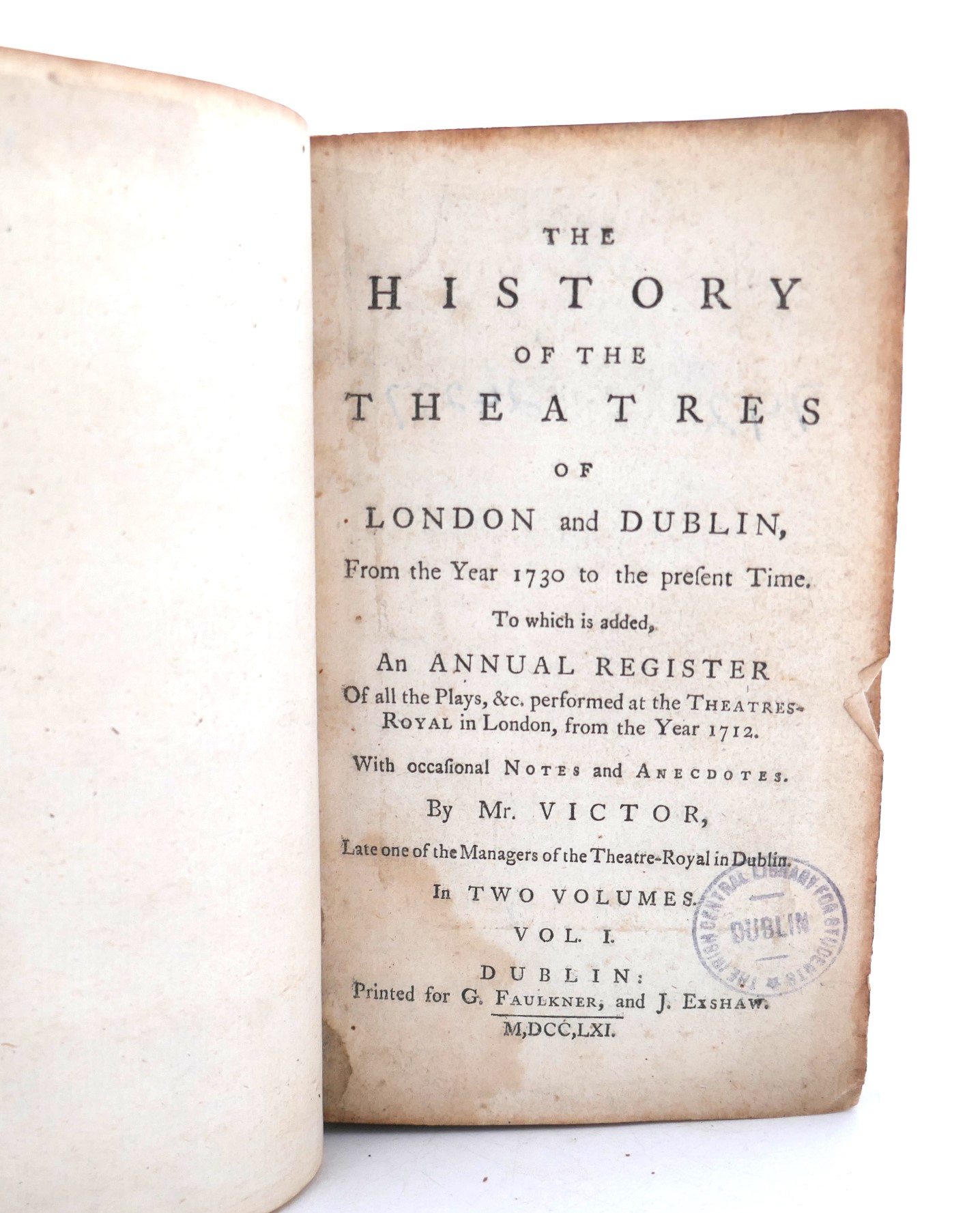 The History of the Theatres of London & Dublin (1761) - Image 3