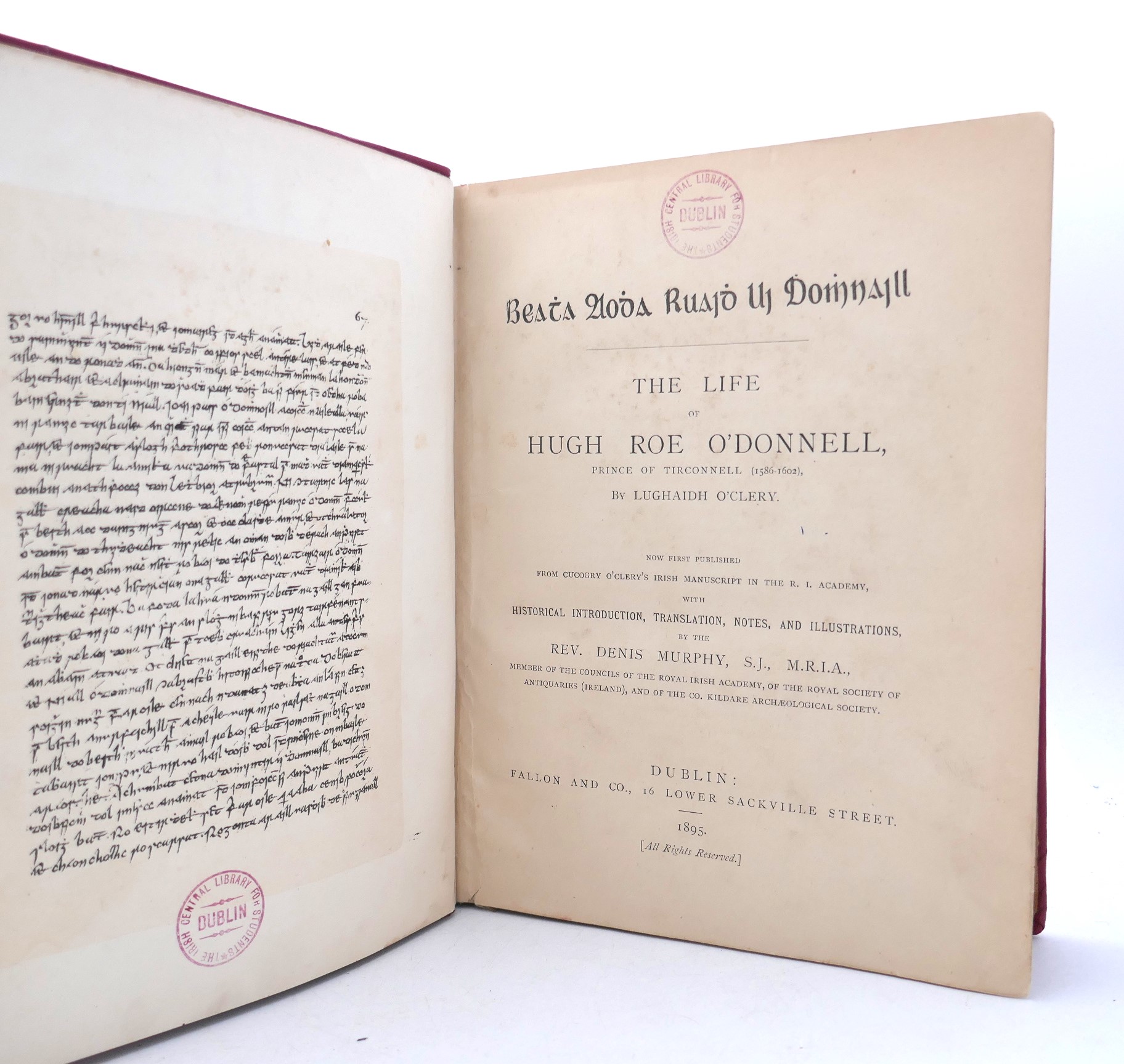 he Life of Hugh Roe O'Donnell (1895) - Image 2