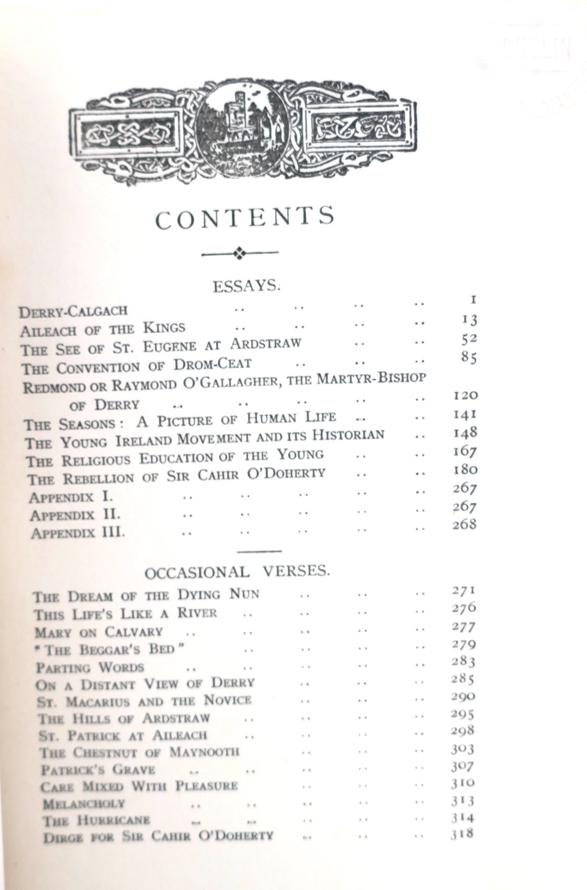 Derriana: Essays and Occasional Verses (1902) - Image 4