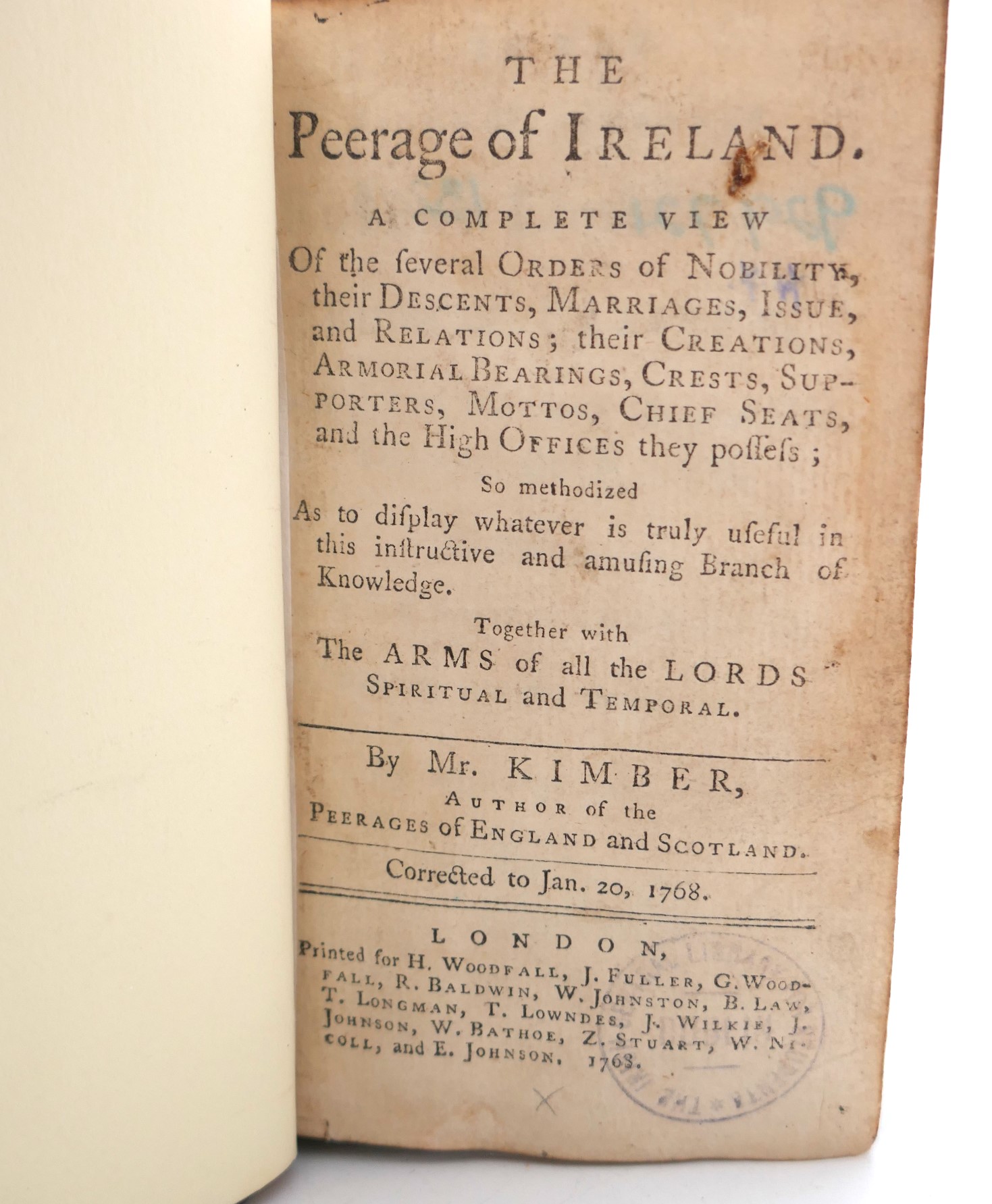 The Peerage of Ireland (1768) - Image 2