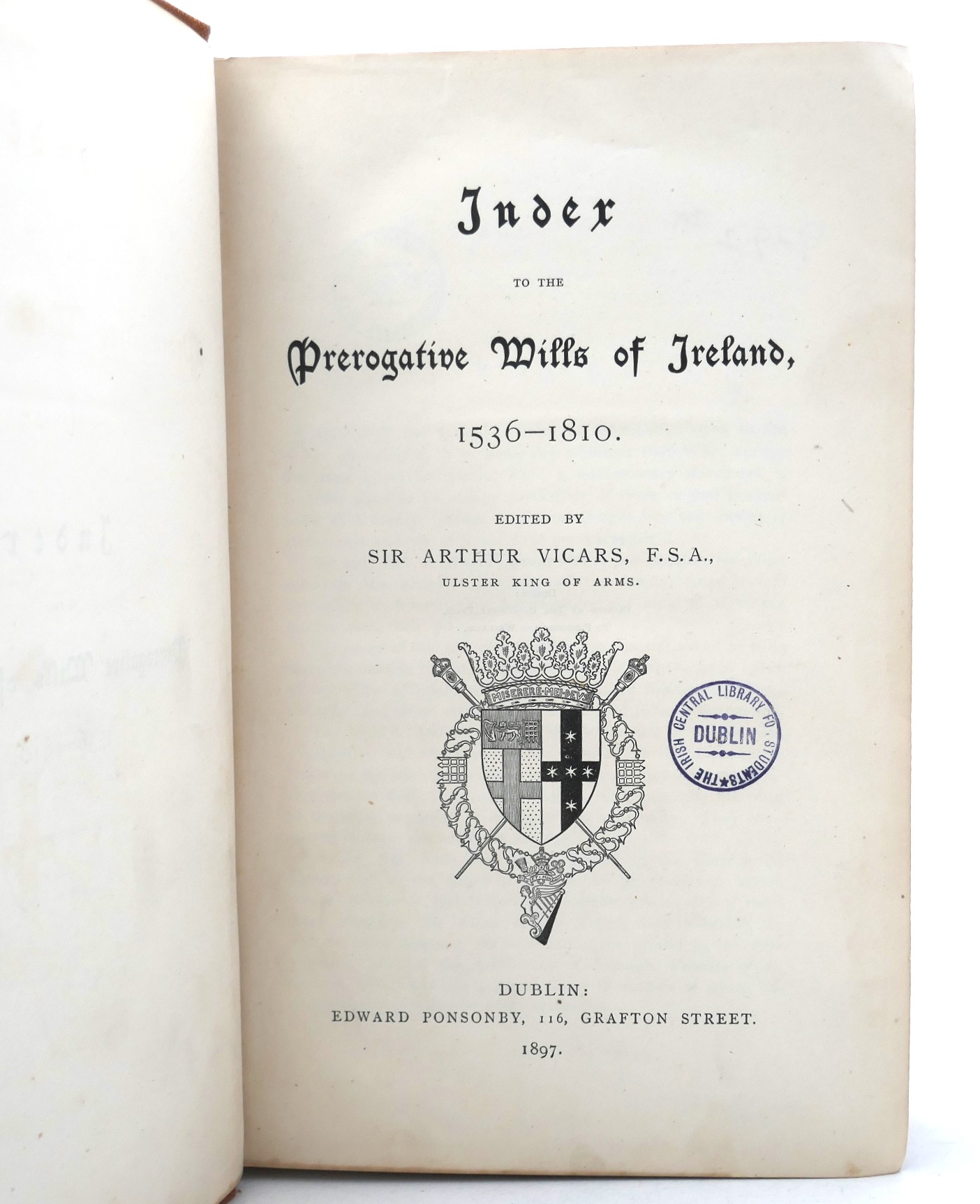 Index to the Prerogative Wills of Ireland (1536-1810) - Image 2
