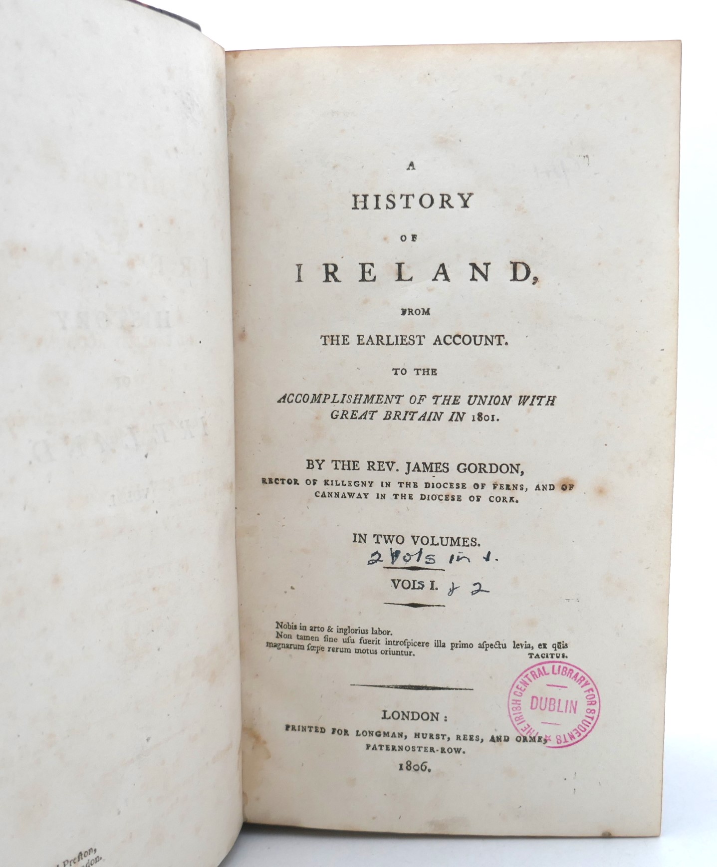 A History of Ireland. Two Volumes in One (1806) - Image 2
